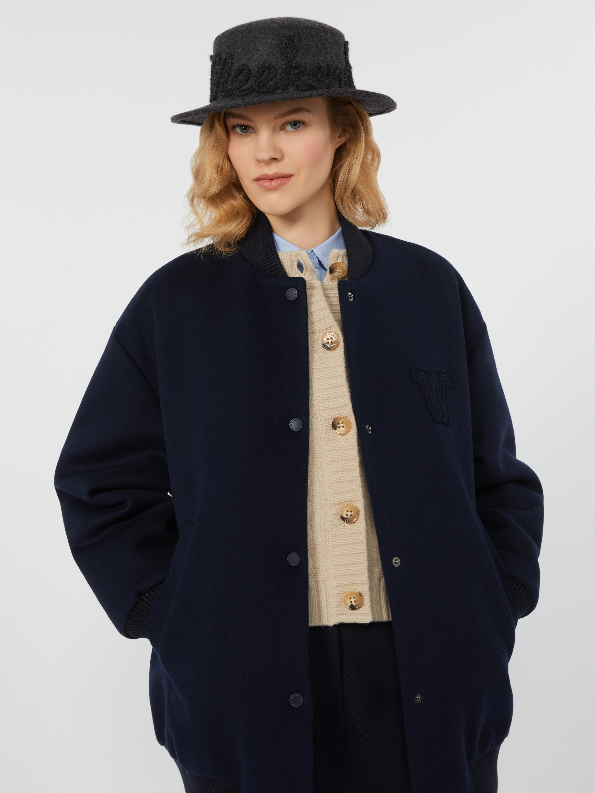 ADORNI Double wool bomber jacket - 5