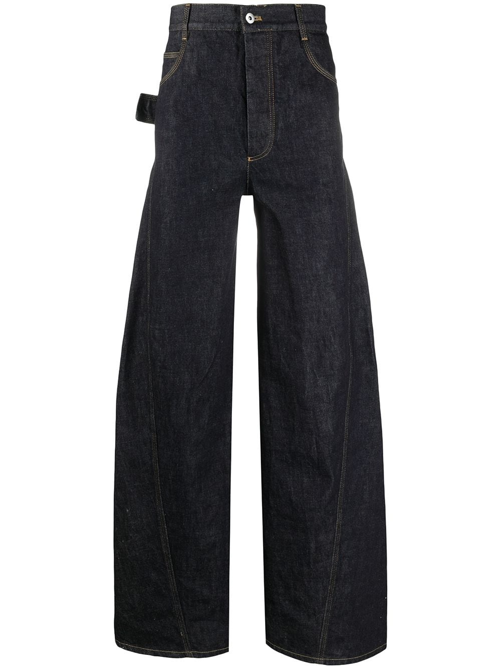 wide-leg long jeans - 1