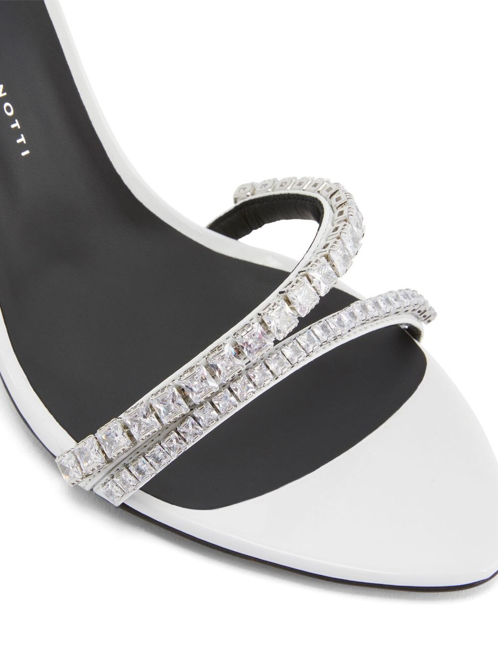 metallic-effect high heel sandals - 4