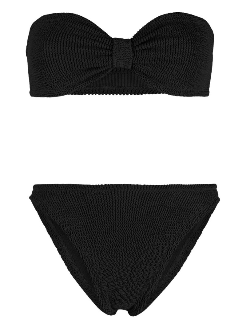 Hunza G crinkle-texture bikini outlook