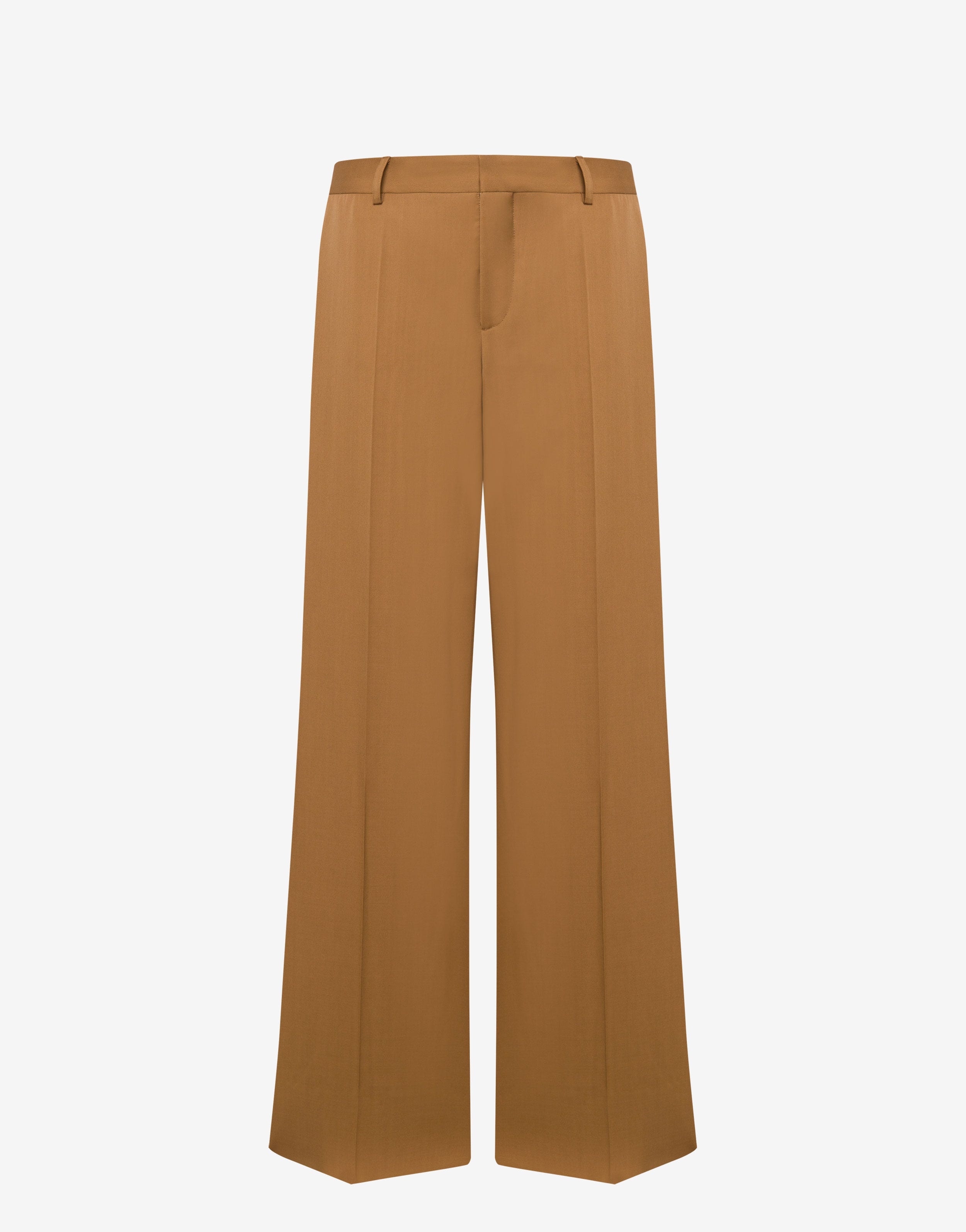 WIDE-LEG GABARDINE TROUSERS - 1