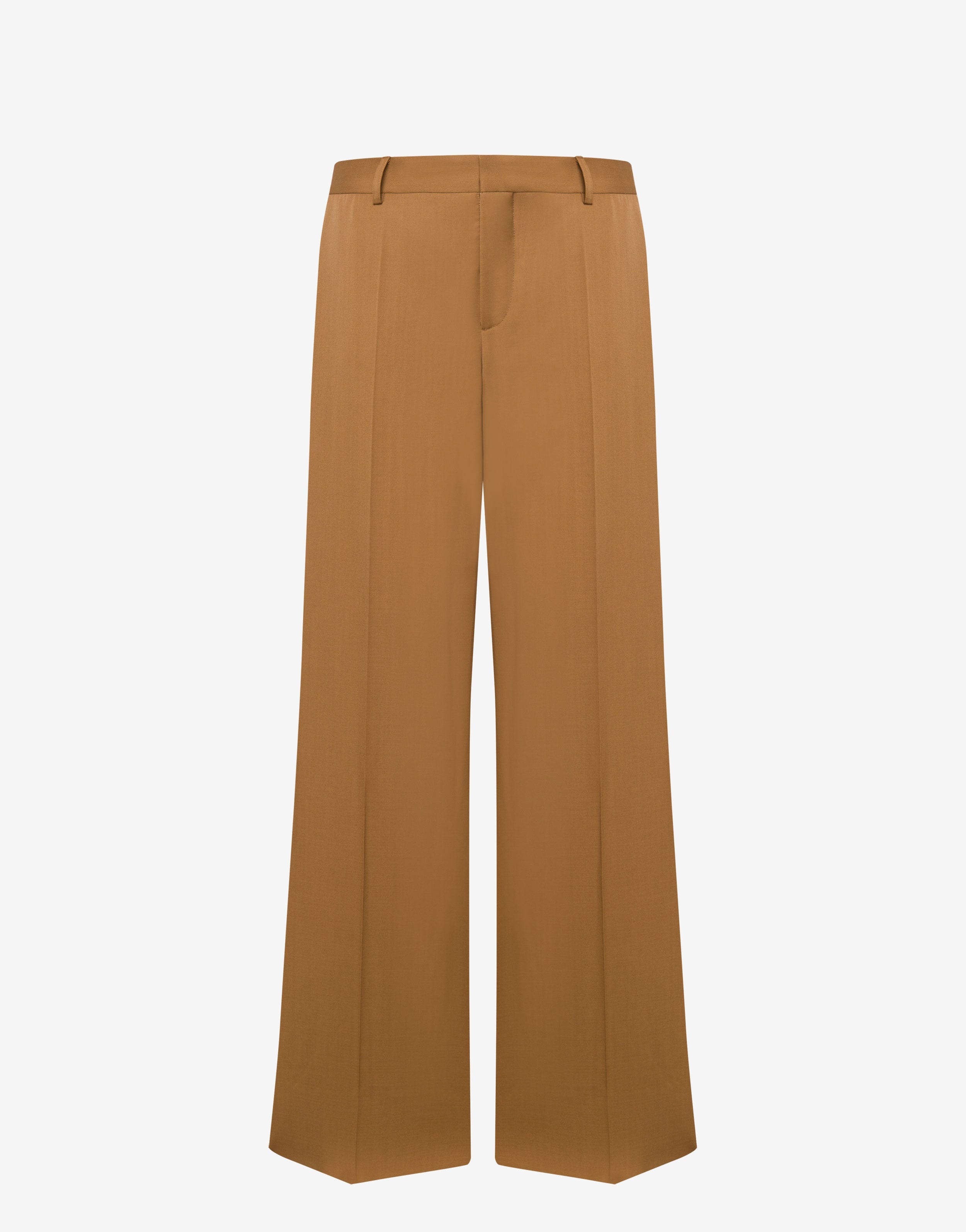 WIDE-LEG GABARDINE TROUSERS - 1