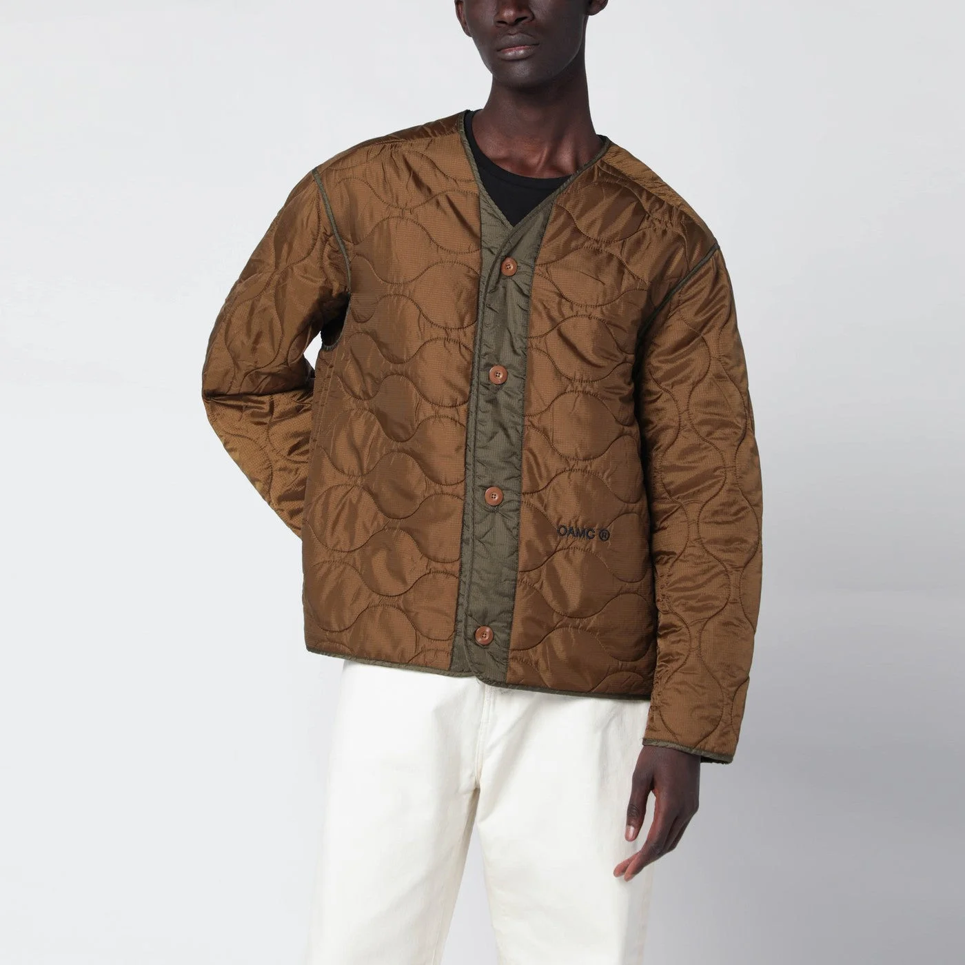Beige Combat Liner jacket - 1