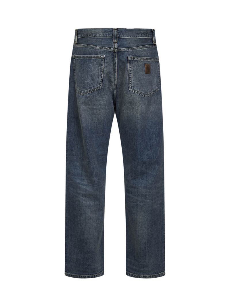 Carhartt Blue Aaron five-pocket jeans outlook