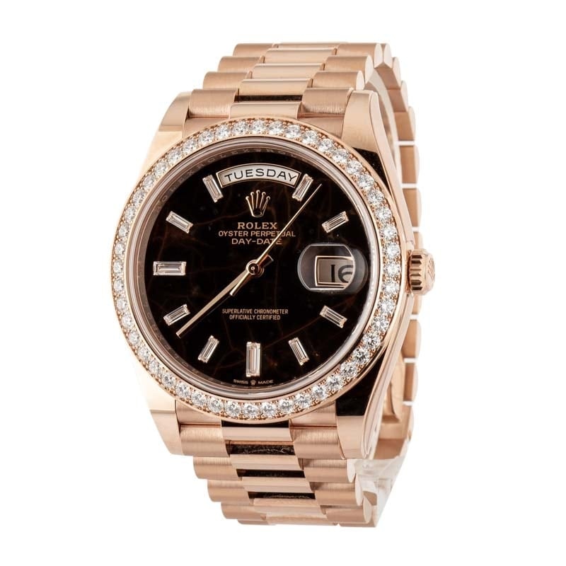 Rolex Day-Date 40 Ref 228345 Eisenkiesel Diamond Dial - 2