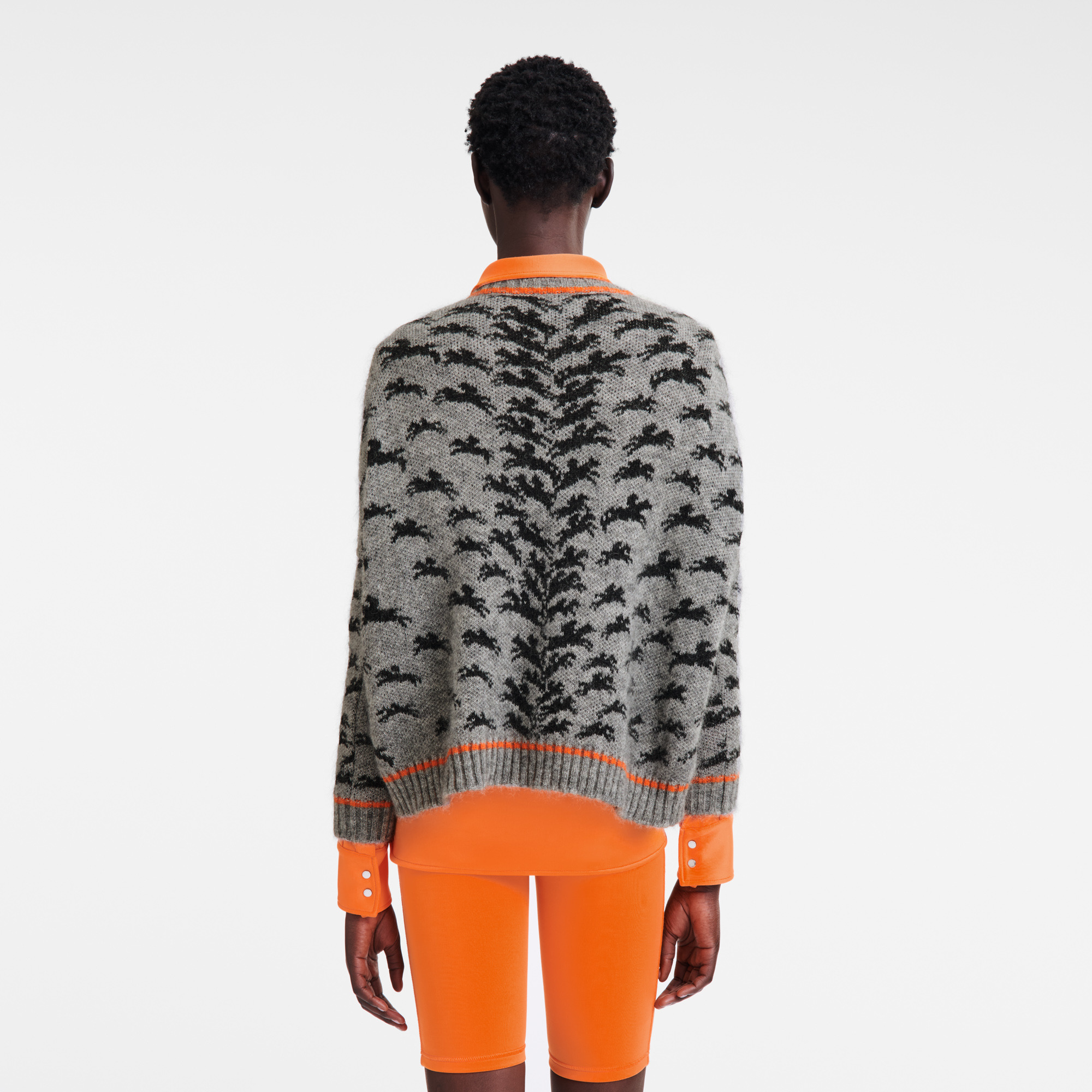 Round collar jumper Grey - Knit - 3