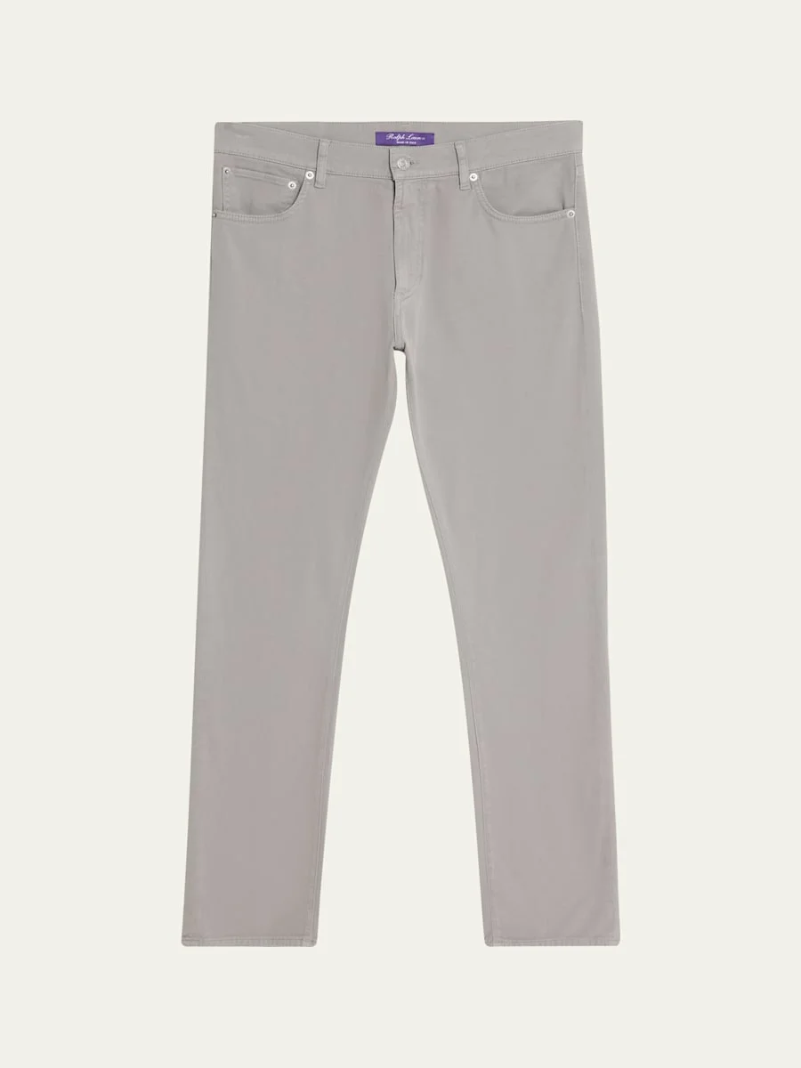 Men's Wool Slim Five-Pocket Pants - 1