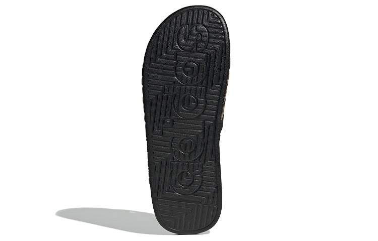 adidas Adissage Slides 'Black Gold Metallic' EG6517 - 6