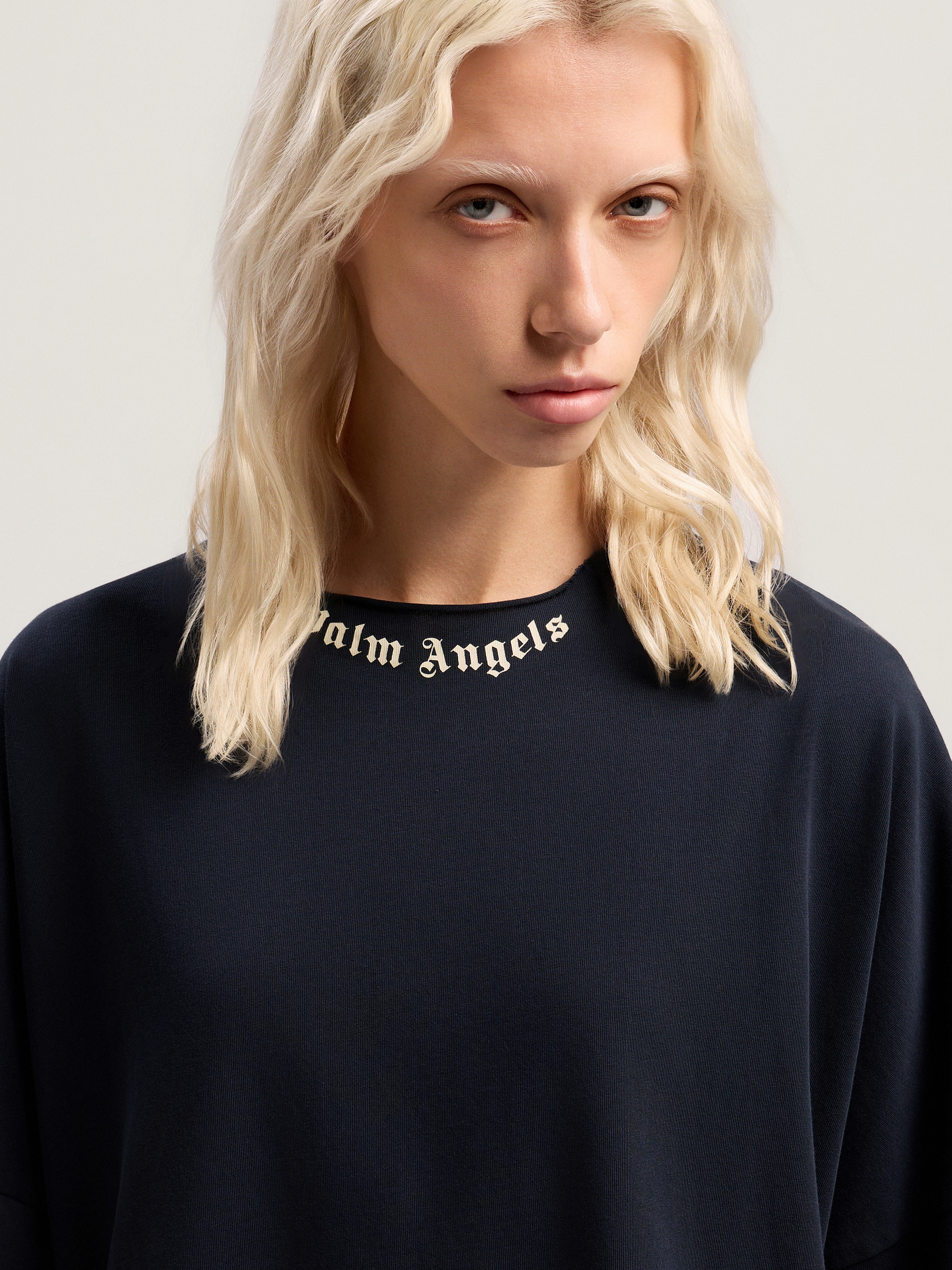 Curved Logo Collar Over Tee - 5