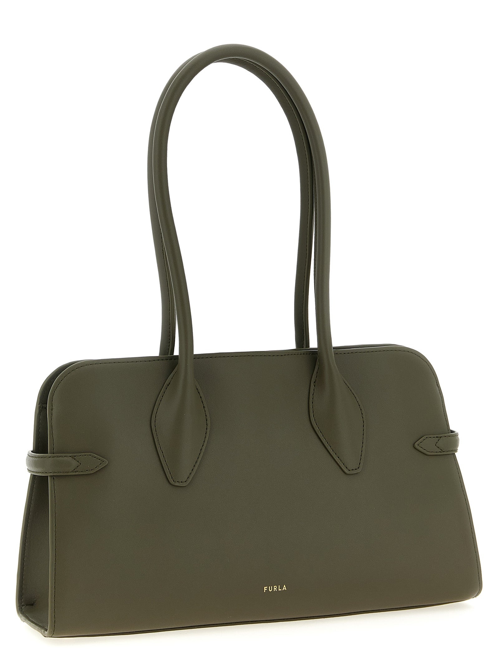 Furla Goccia Dome M Shoulder Bags Green - 2