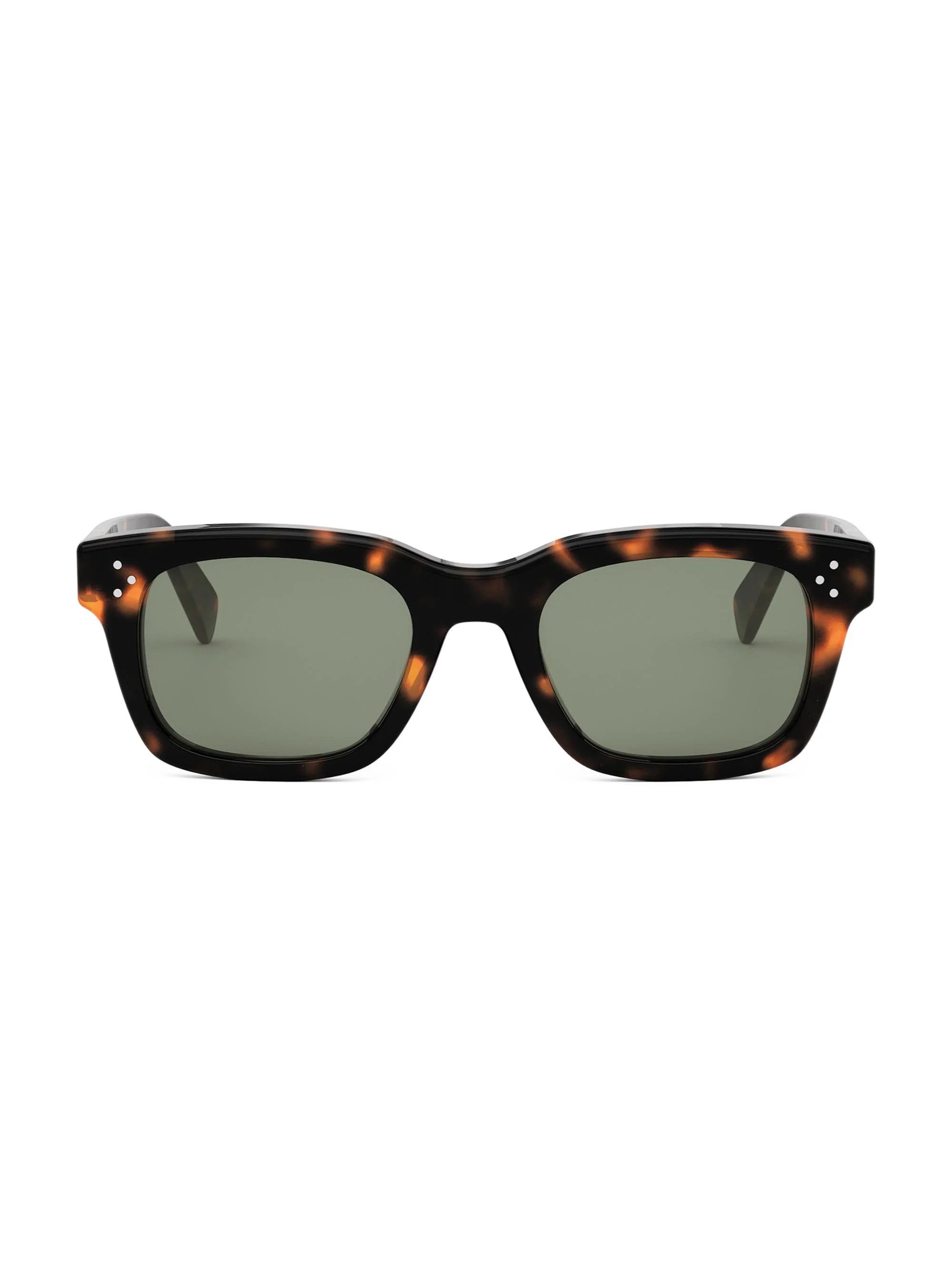 Men's 3 Dots 51mm Geometric Sunglasses - Dark Havana Green - 1