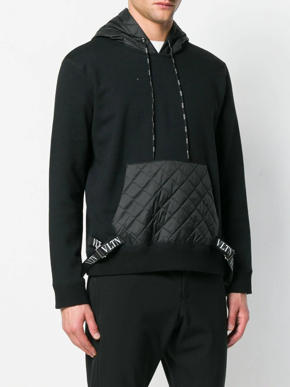 quilted pocket hoodie - 3