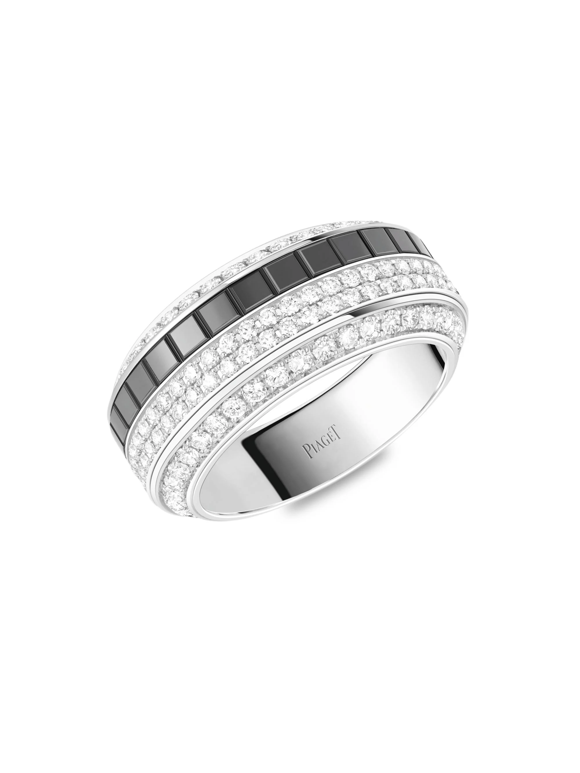 Women's Possession 18K White Gold, Ceramic & Diamond Ring - 1