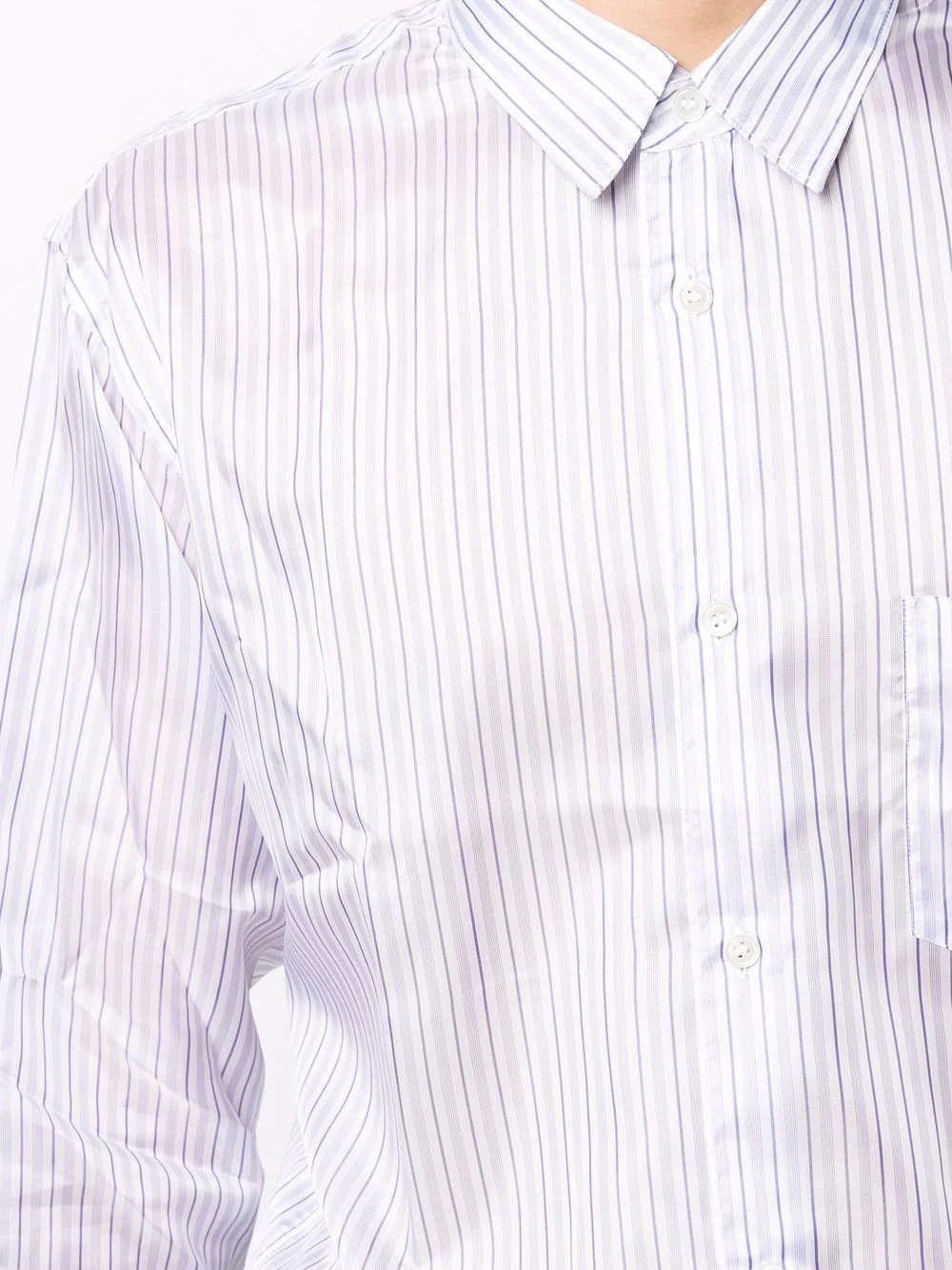 stripe-print shirt - 5