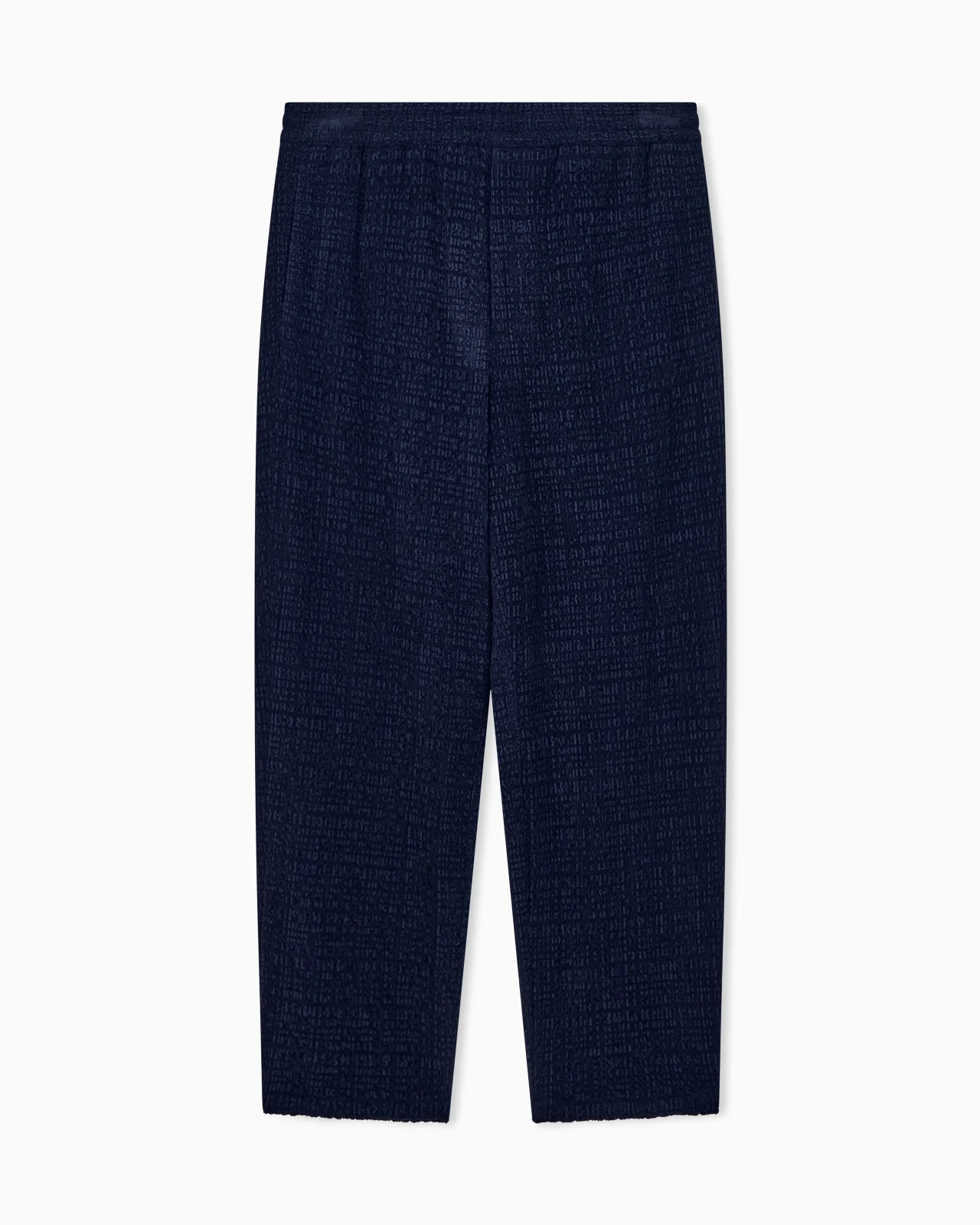 TROUSER IN REGULAR FIT WITH STRETCH FROISSÉ VELVET - 1