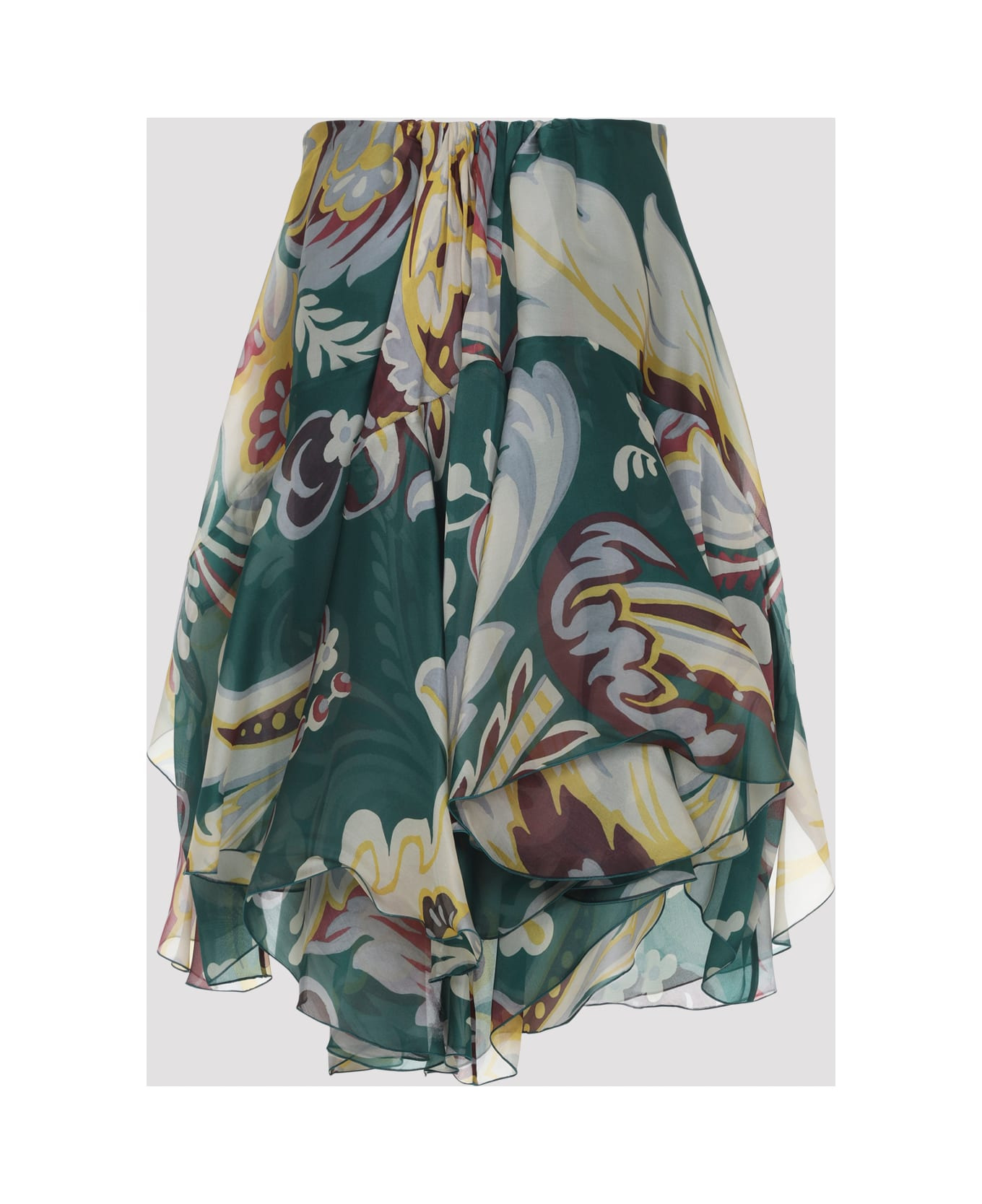 Asymmetric Mini Skirt - 4