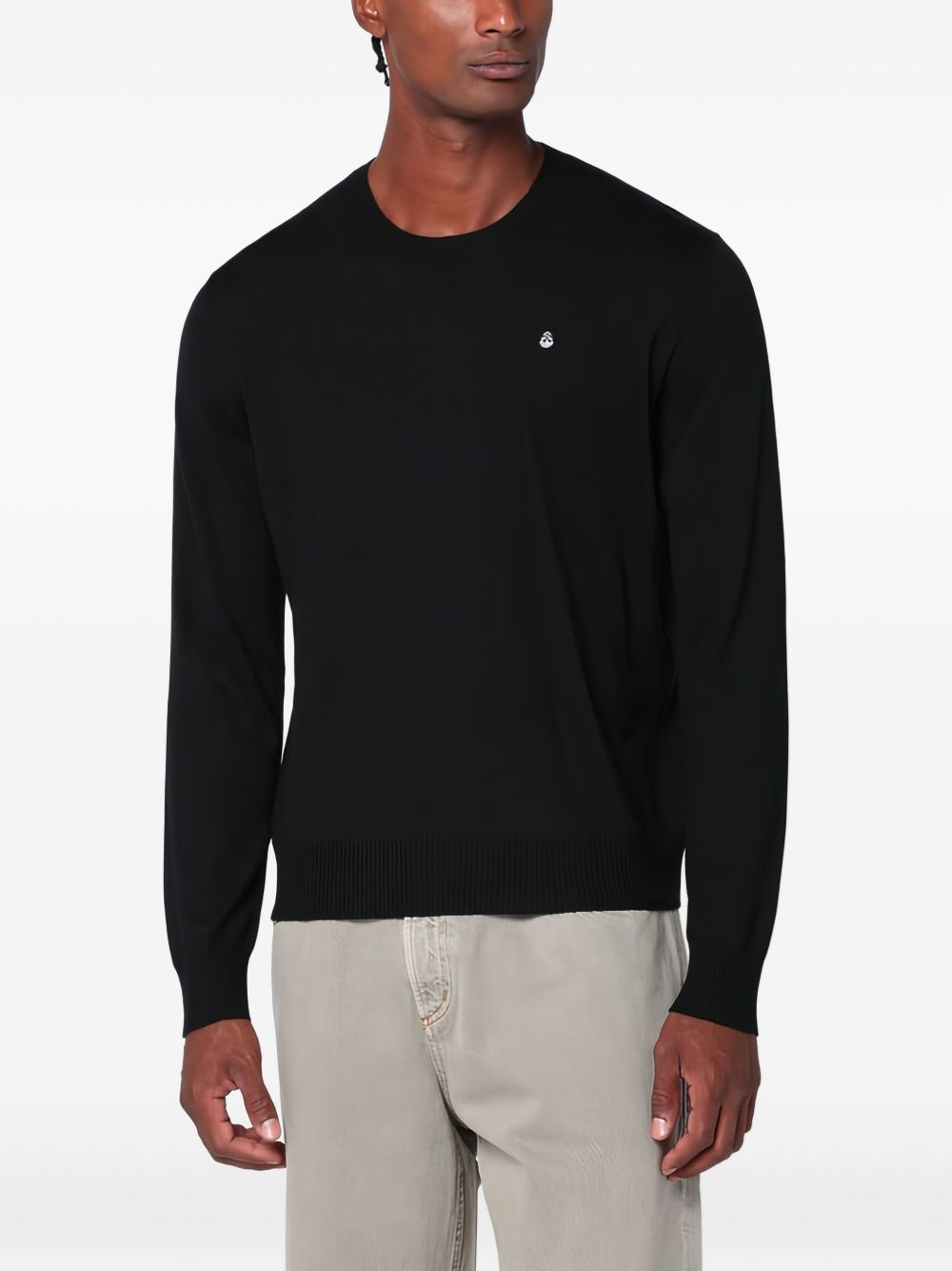 skull-embellished crew-neck sweater - 3