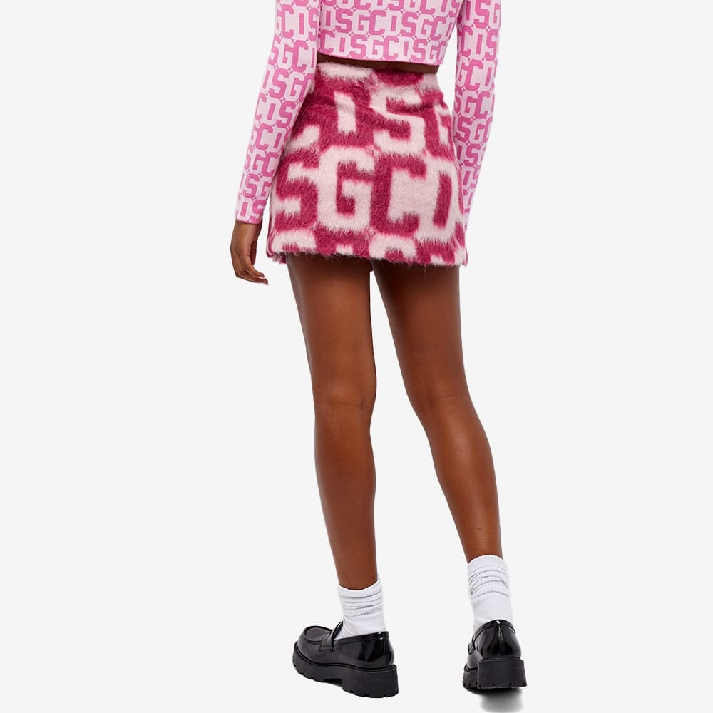 GCDS Monogram Fur Twist Skirt - 3