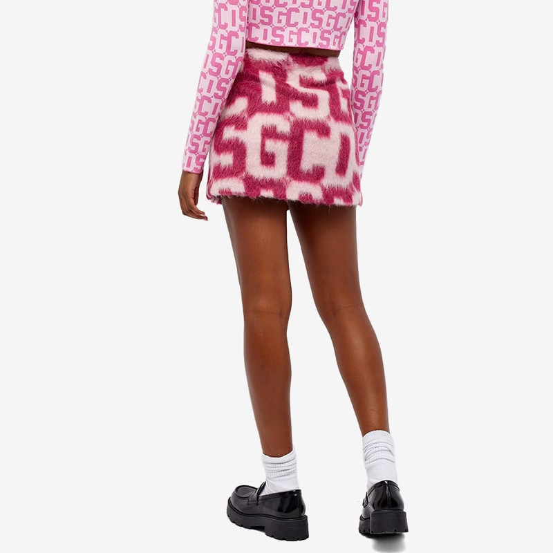 GCDS Monogram Fur Twist Skirt 3