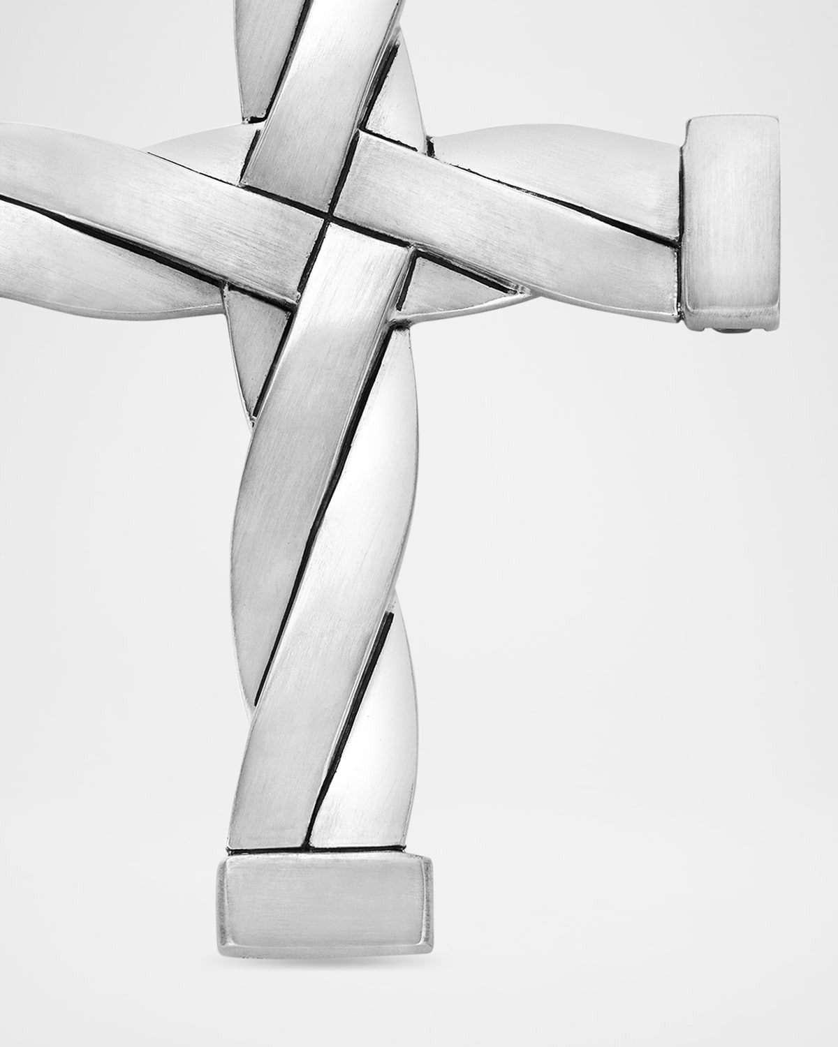 DY Helios Cross Pendant in Silver, 36mm - 7