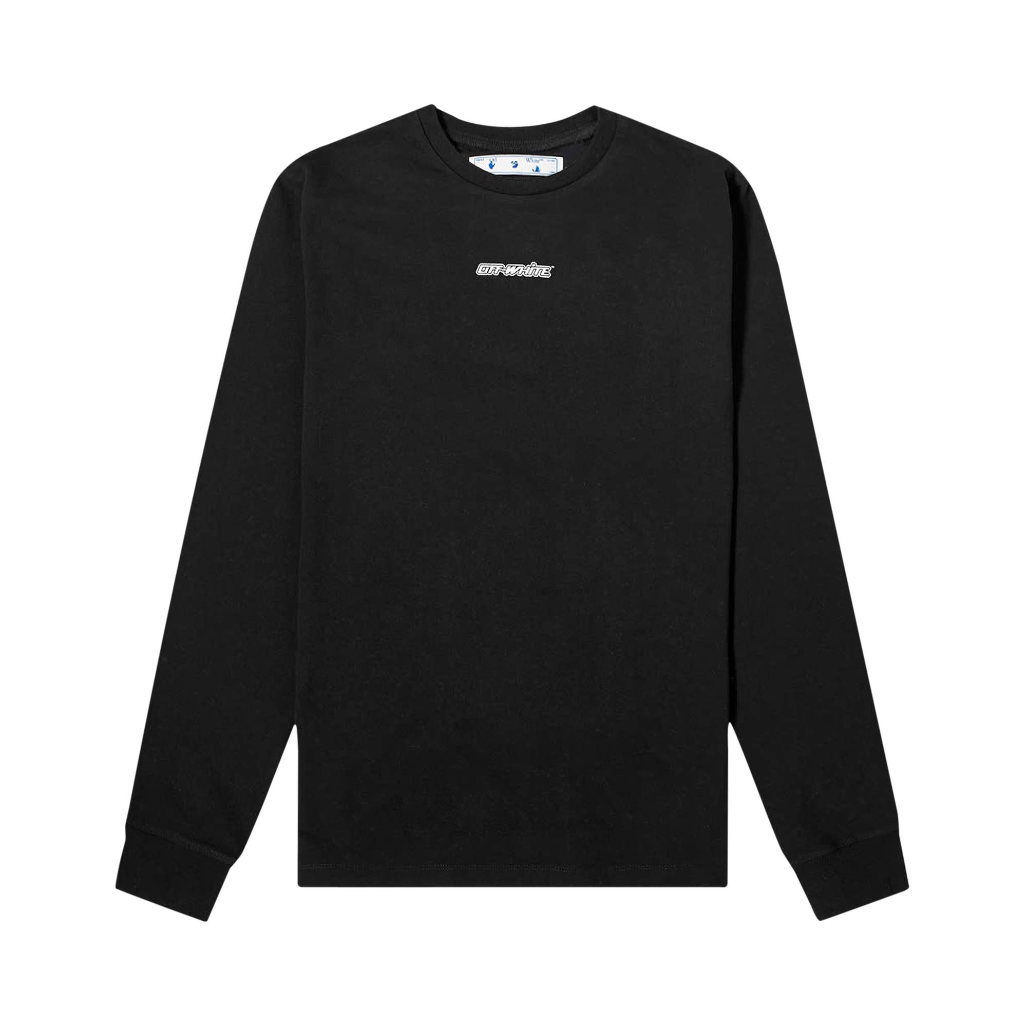 Off-White Marker Long-Sleeve Tee 'Black/Red' - 1