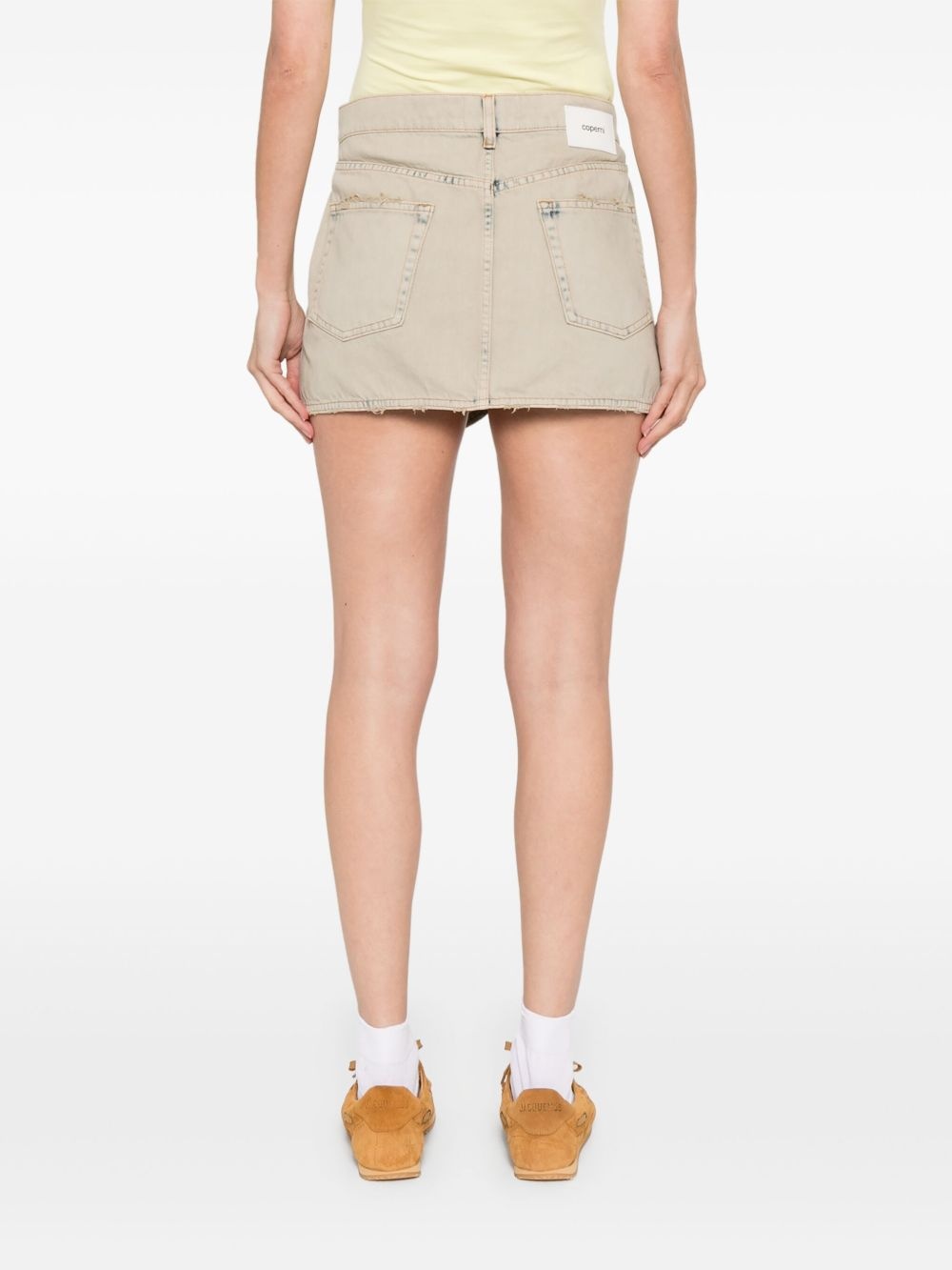 denim mini skirt - 4