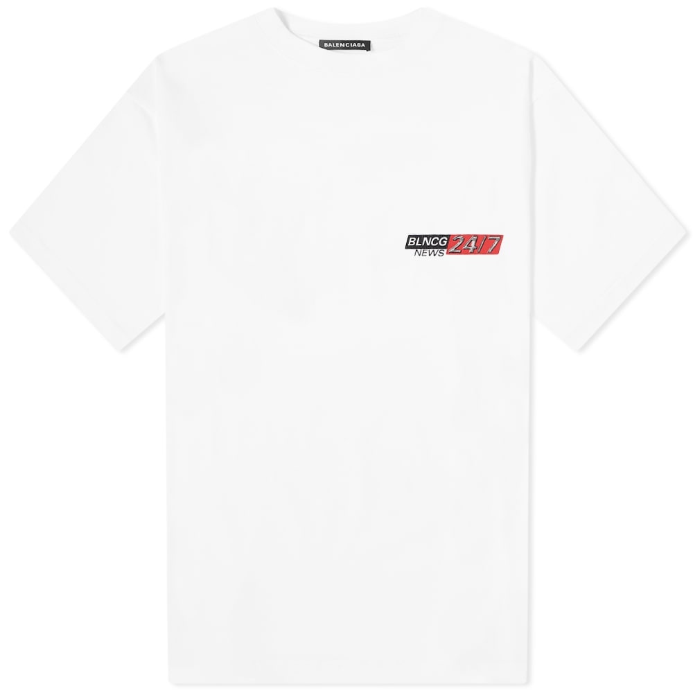 Balenciaga News Logo Print Tee - 1