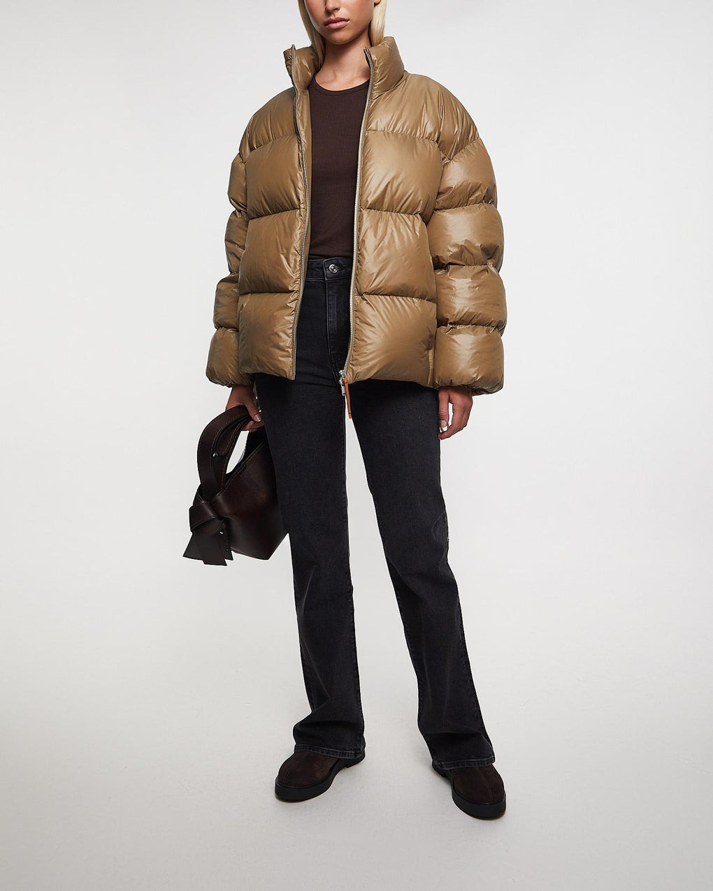 Jacket Down Puffer 184 Beige - 3