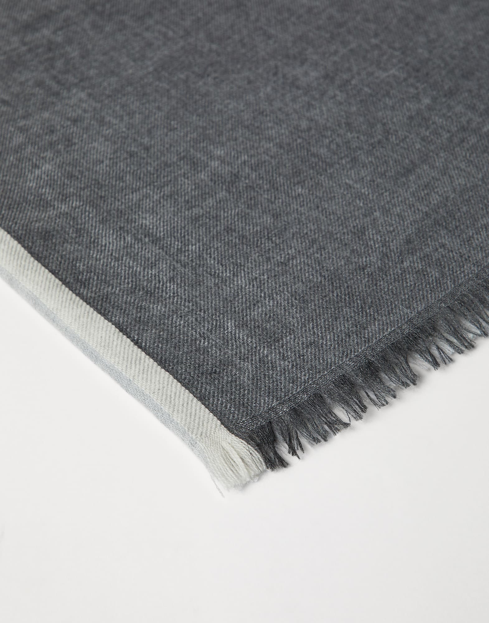 Cashmere and silk color block scarf - 2