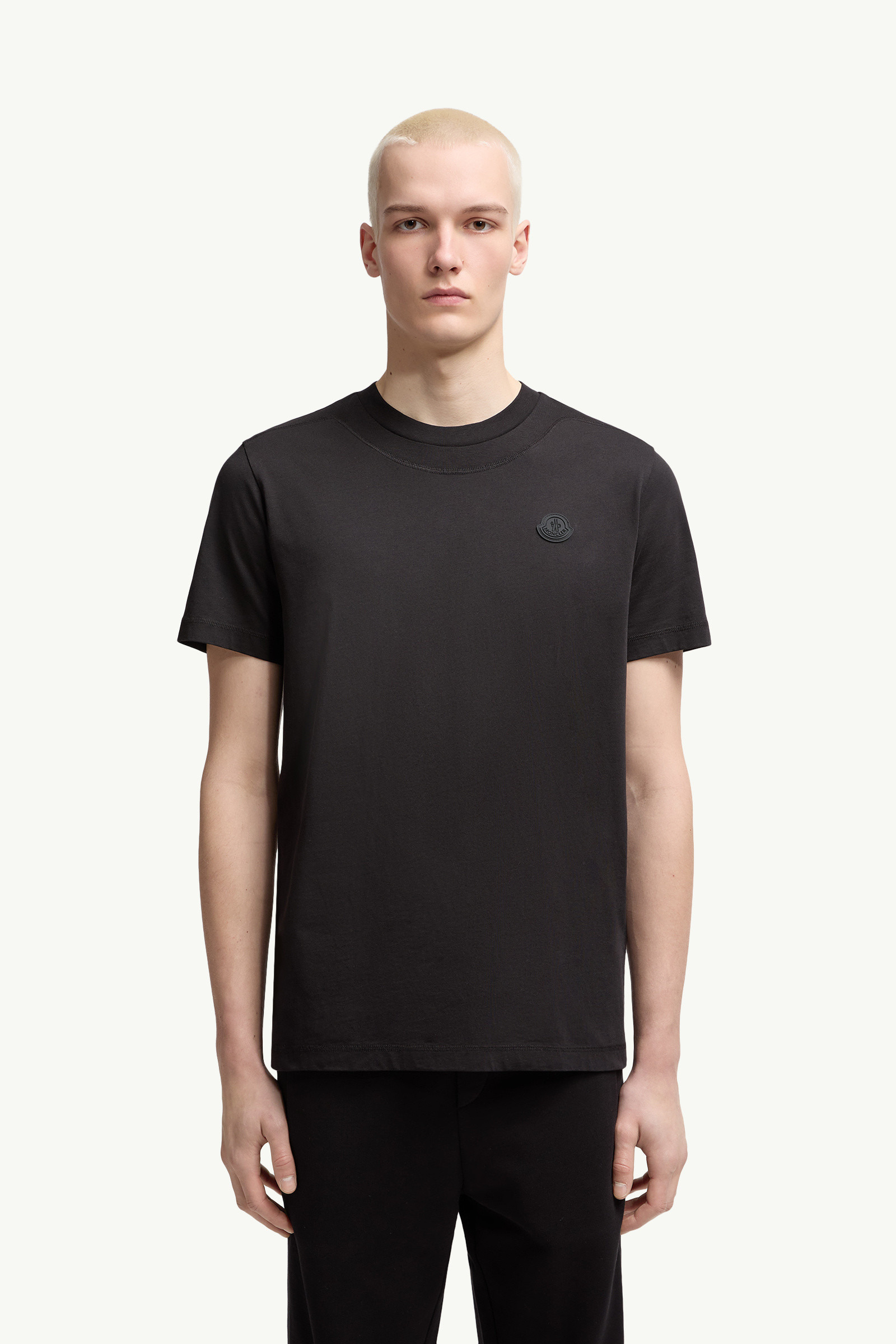 Logo Patch Cotton T-Shirt - 3