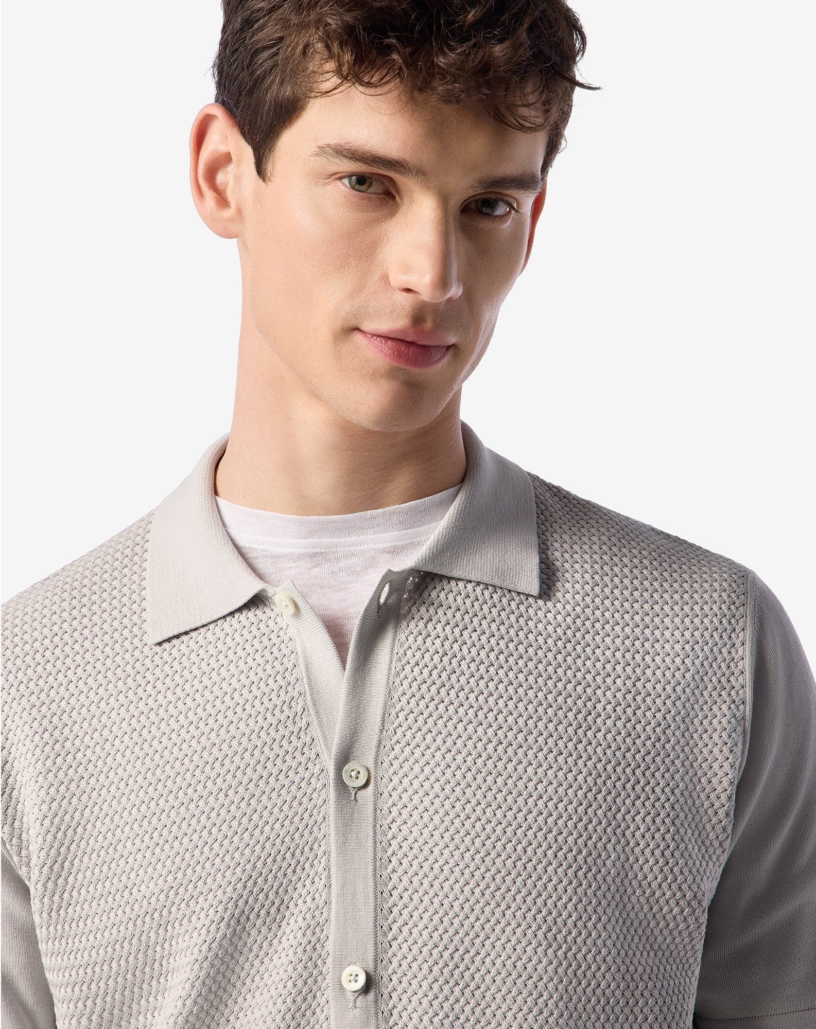 White knitted shirt - 5