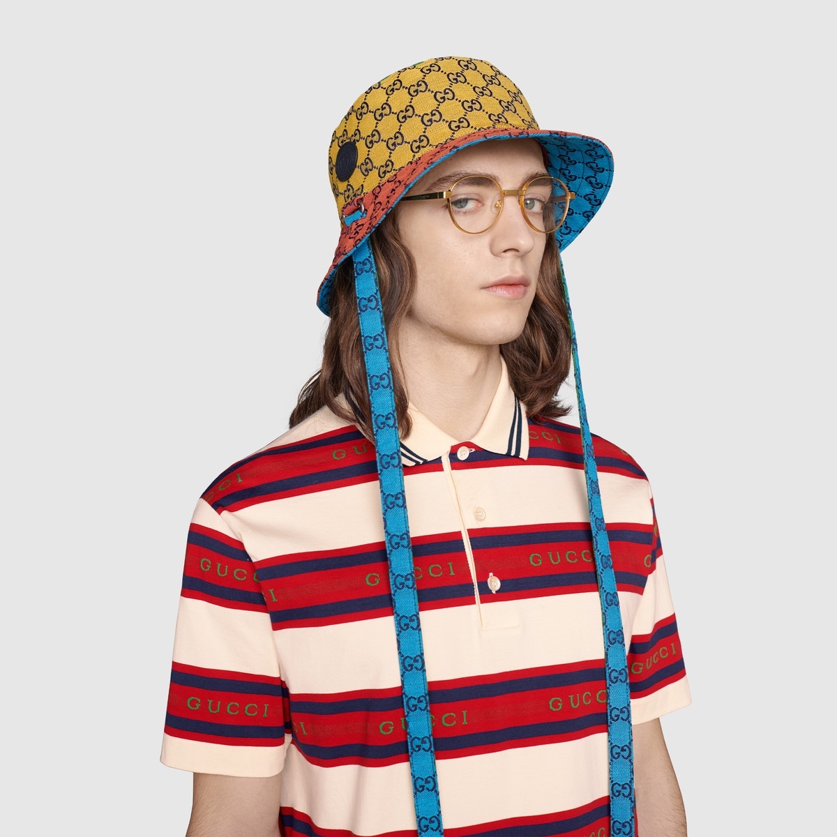 Gucci jacquard striped cotton polo - 5