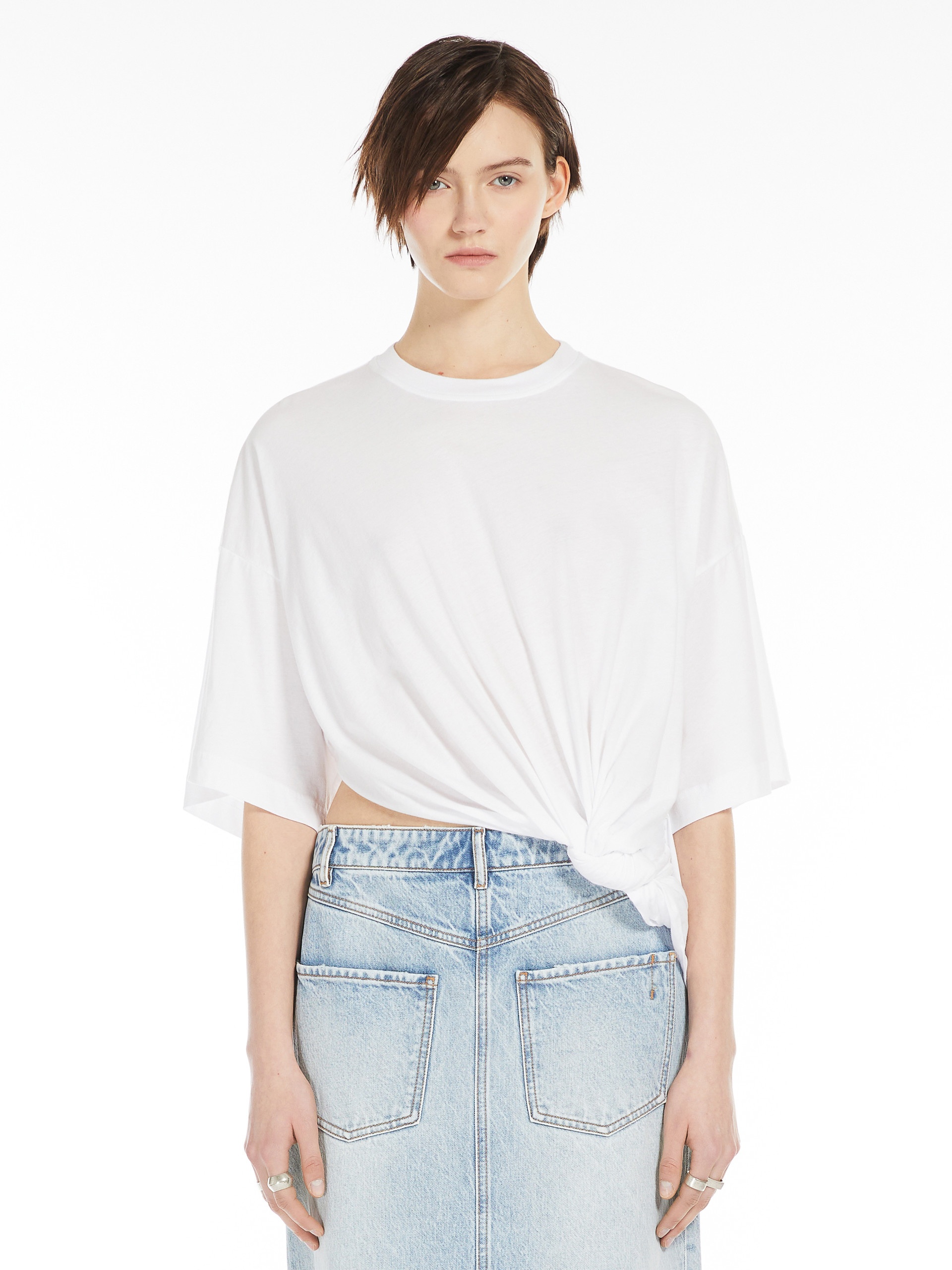 AFGANO Oversized draped T-shirt - 3