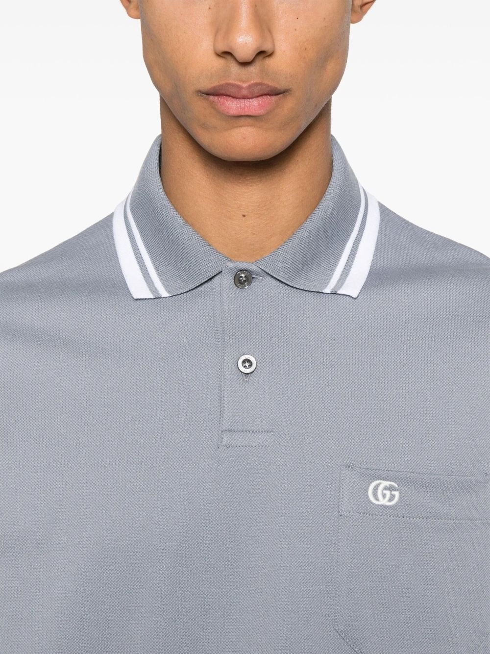 logo-embroidered polo shirt - 4