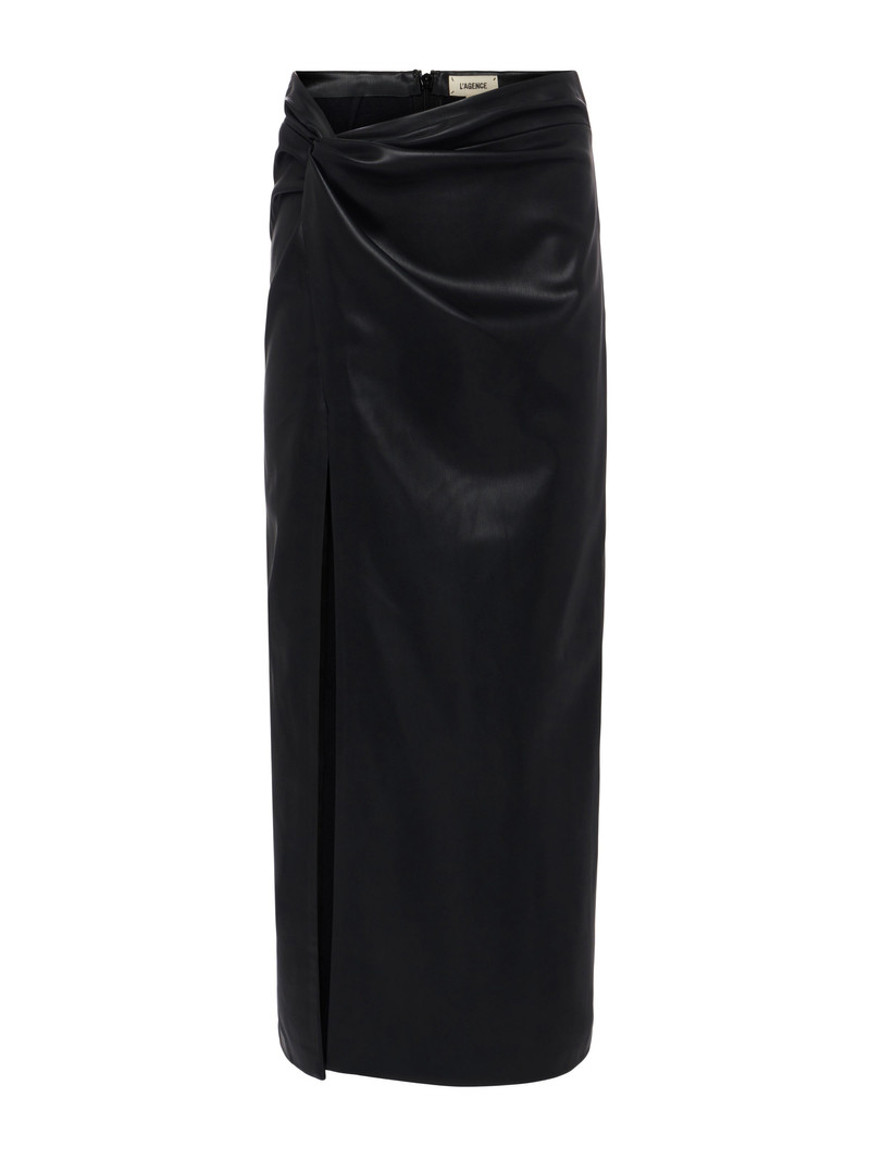 Lilou Vegan Leather Skirt 1