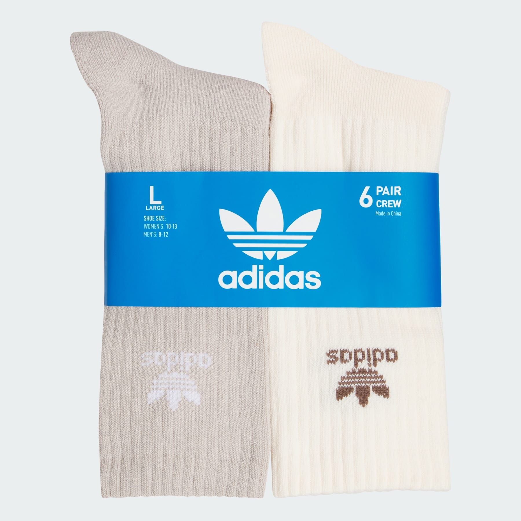 Trefoil Crew Socks 6 Pairs - 3