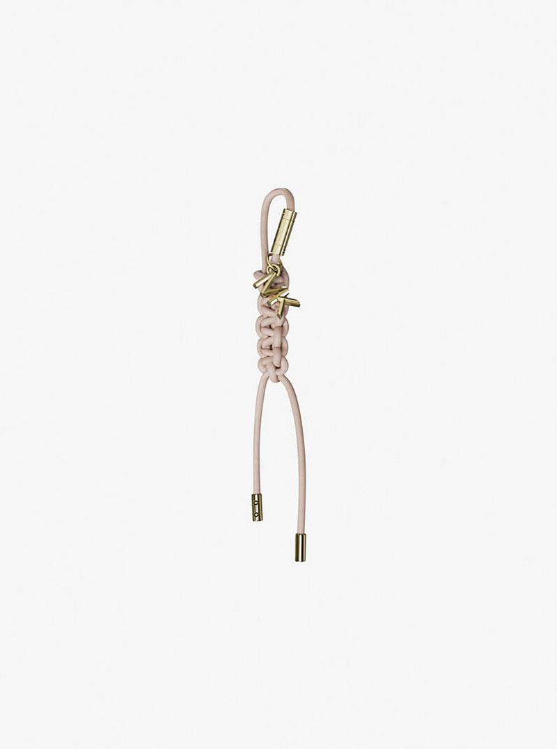 MICHAEL KORS Gold-Tone and Braided Cord Bag Charm outlook