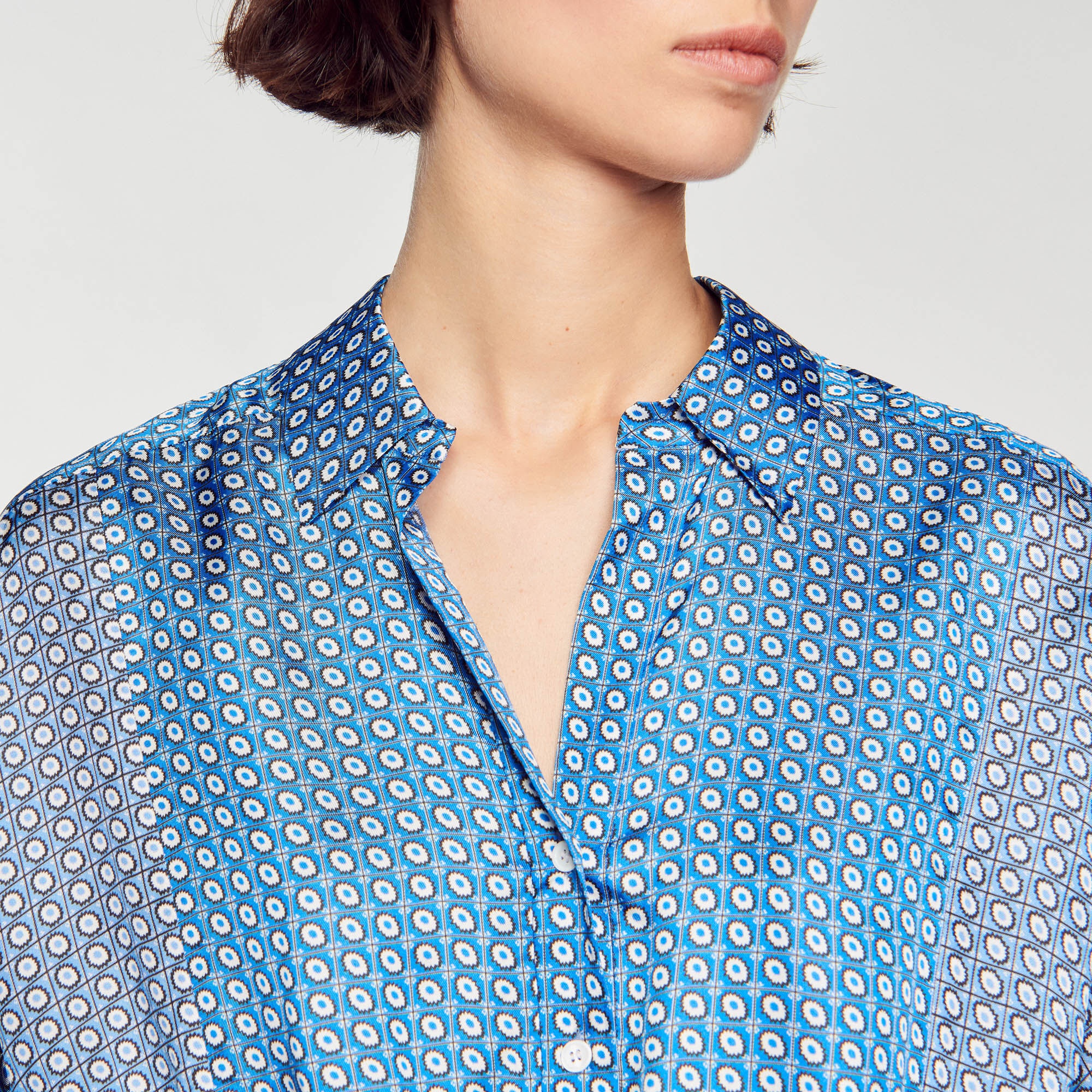 SHORT TIE-PRINT DRESS - 4
