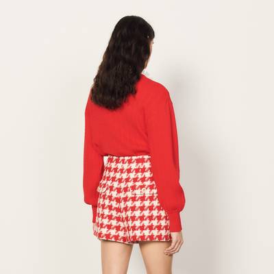 Sandro Houndstooth shorts outlook