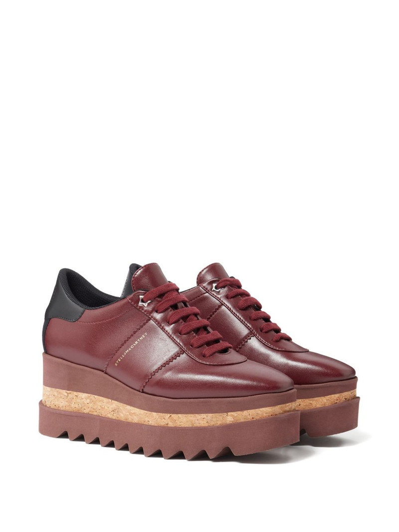 Stella McCartney 80mm platform lace-up sneakers outlook