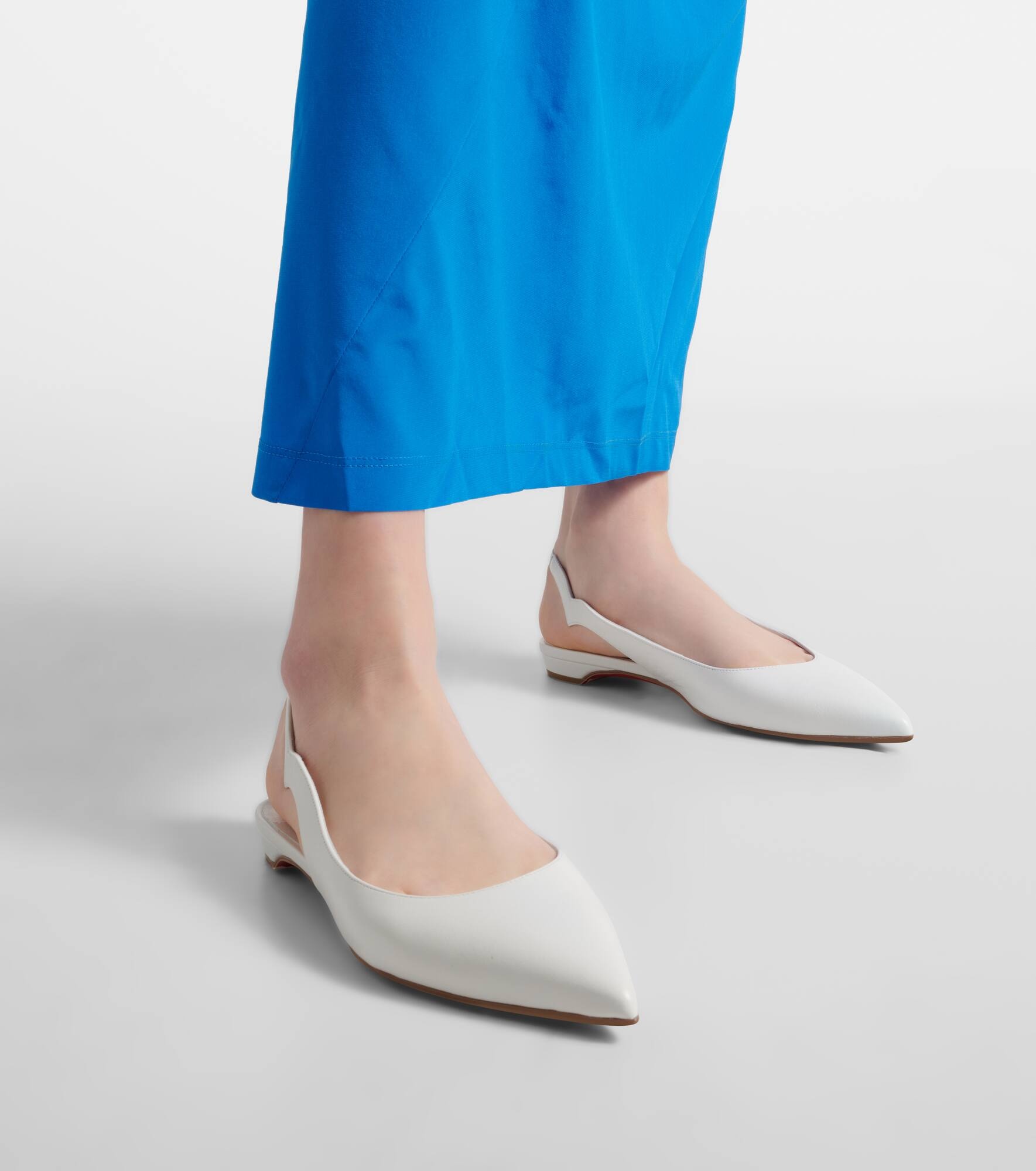 Hot Chickita leather slingback ballet flats - 4