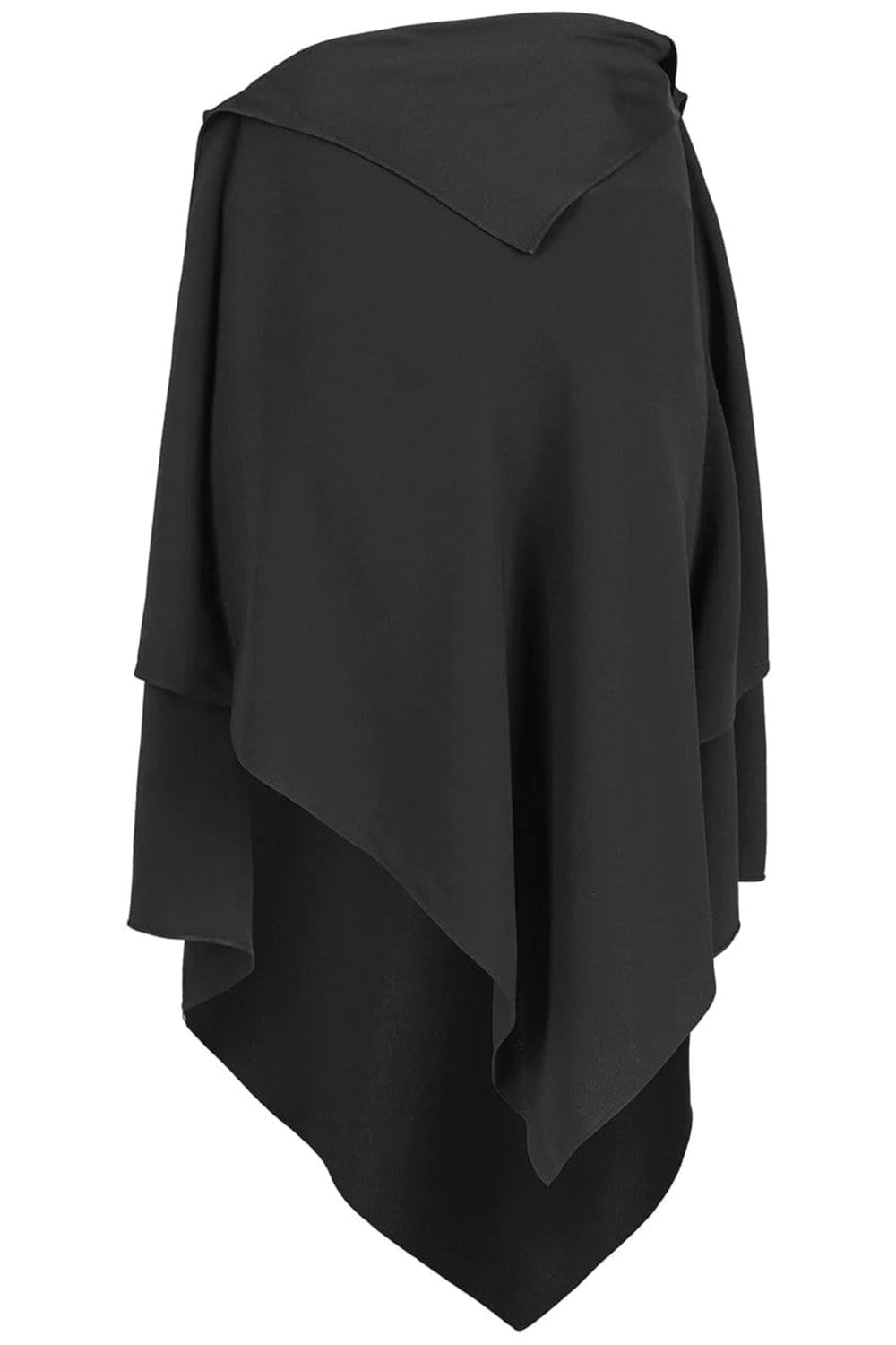 Satin Asymmetrical Skirt - 5
