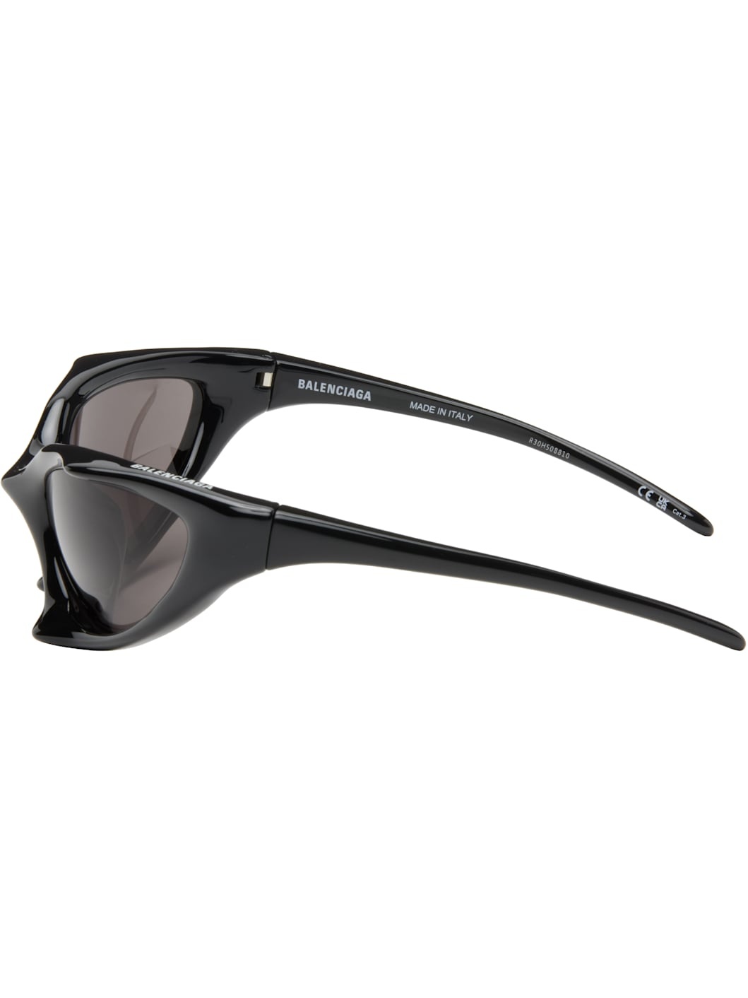 BALENCIAGA Black Runner Cat Sunglasses | ssense | REVERSIBLE