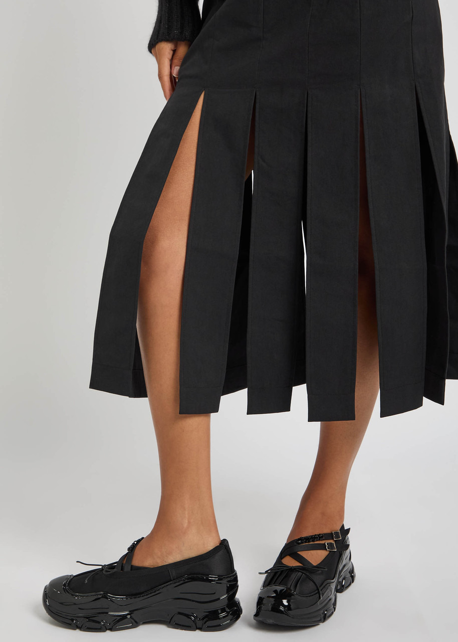 Simone Rocha Panelled Cotton-blend Skirt - 5