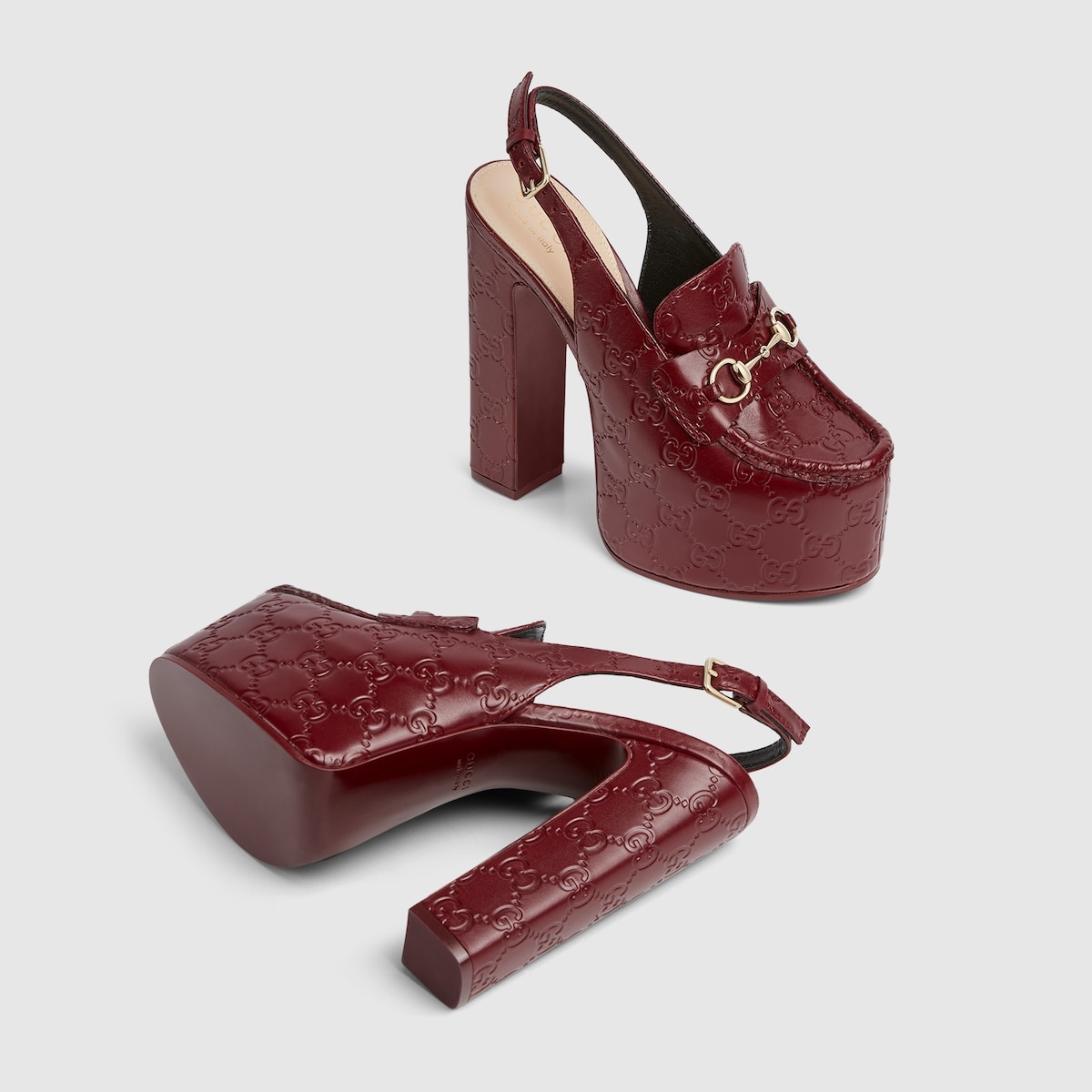 Women's Horsebit platform loafer slingback - 6