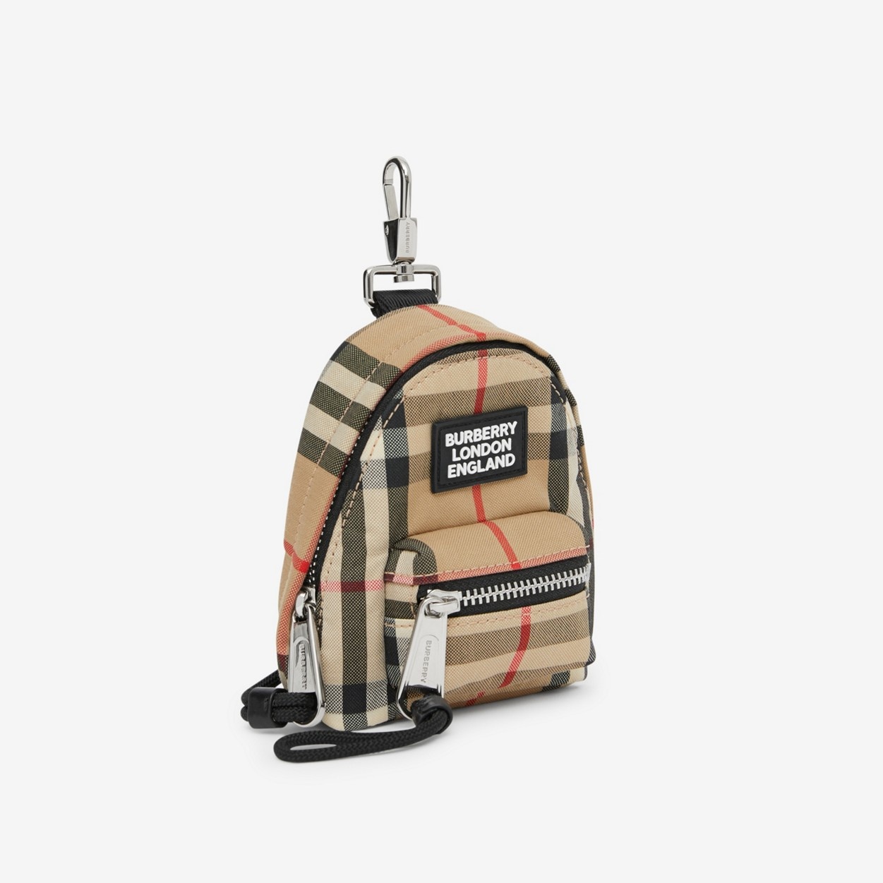 Vintage Check Backpack Charm - 3