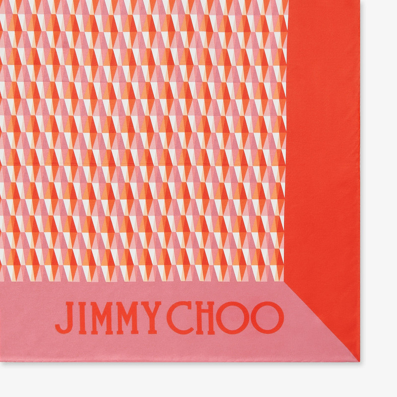 Reta
Paprika/Candy Pink Diamond Printed Silk Foulard 3