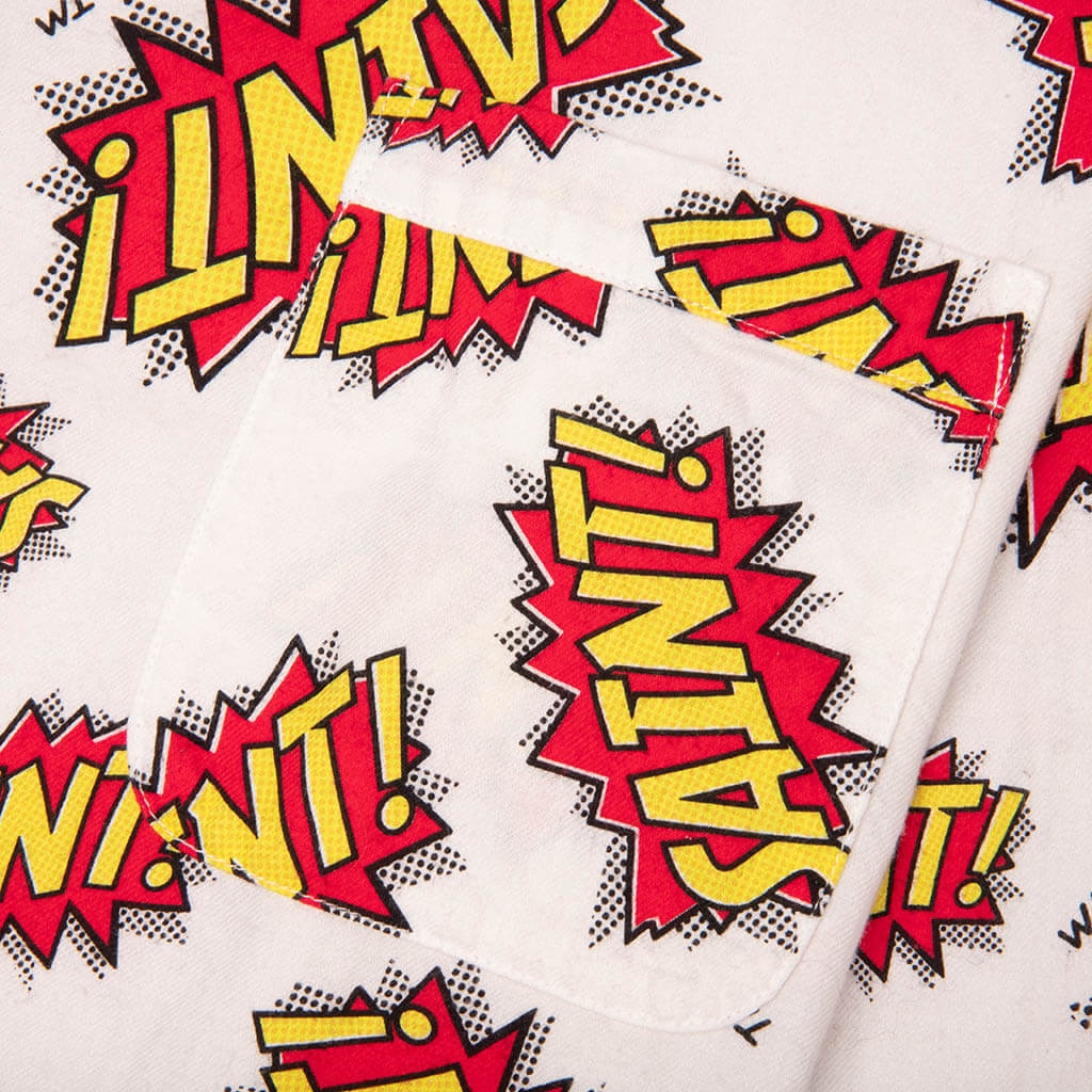 POW PAJAMA SHIRT - WHITE - 4