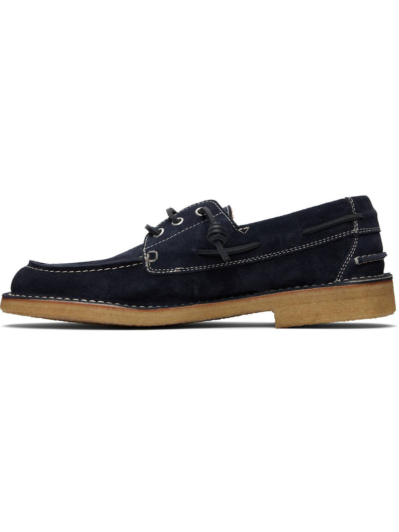DSQUARED2 Navy Neoclassic Boat Shoes outlook