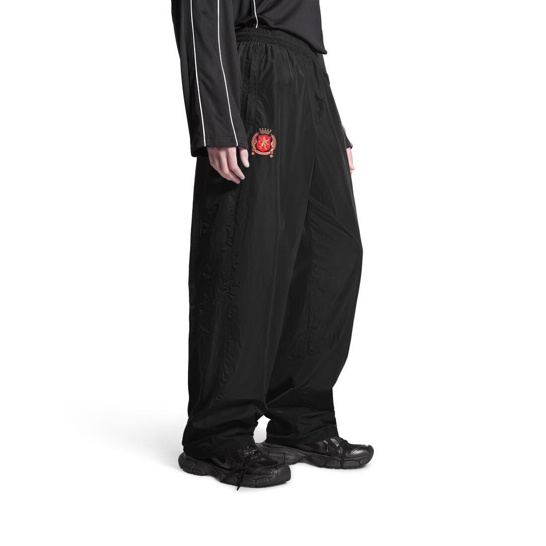 Men's Soccer Tracksuit Pants in Black - 5